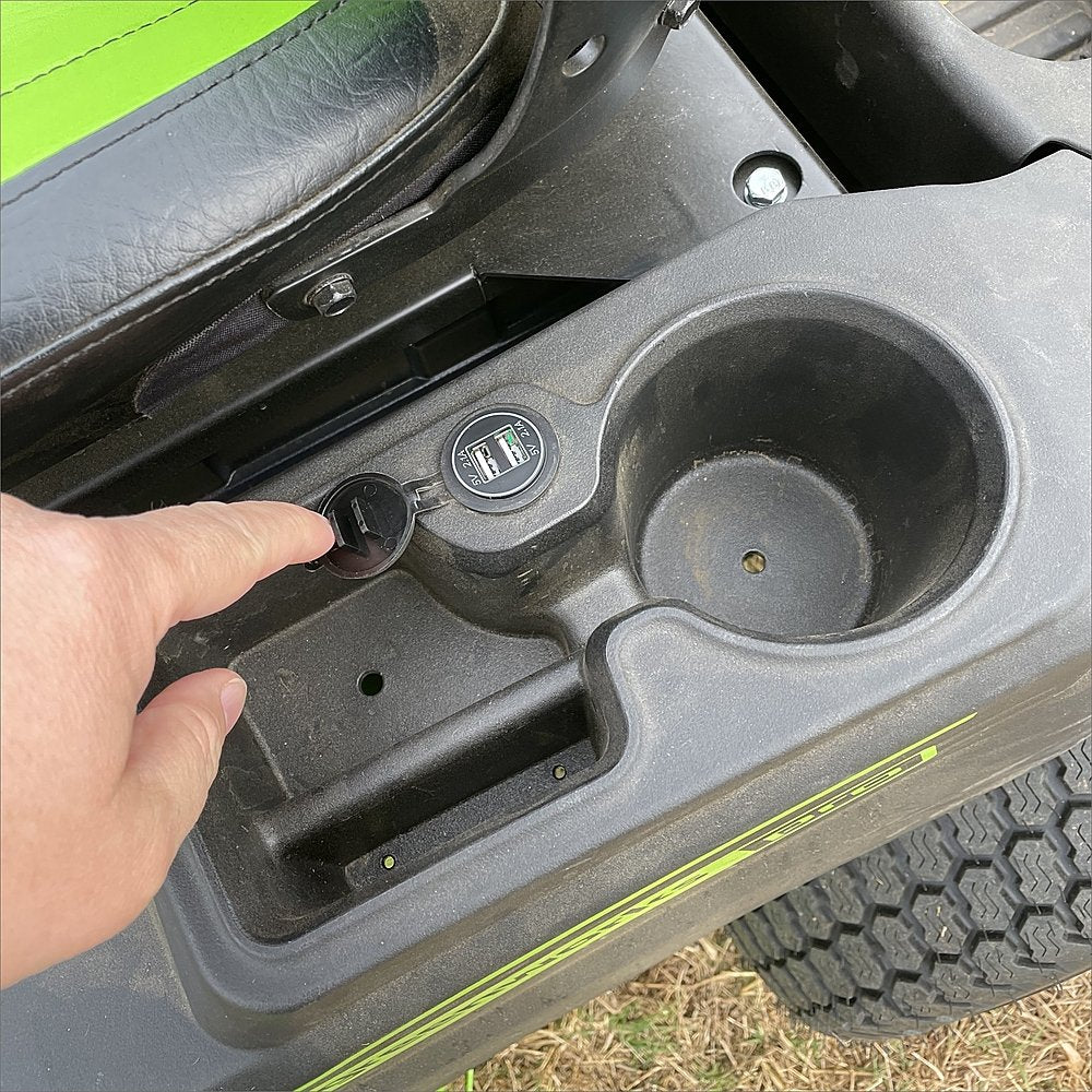 80V 42" Cordless Battery CrossoverT Riding Lawn Mower, Twelve (12) 4.0 Ah Batteries and (3) Dual-Port Turbo Chargers - Image 6