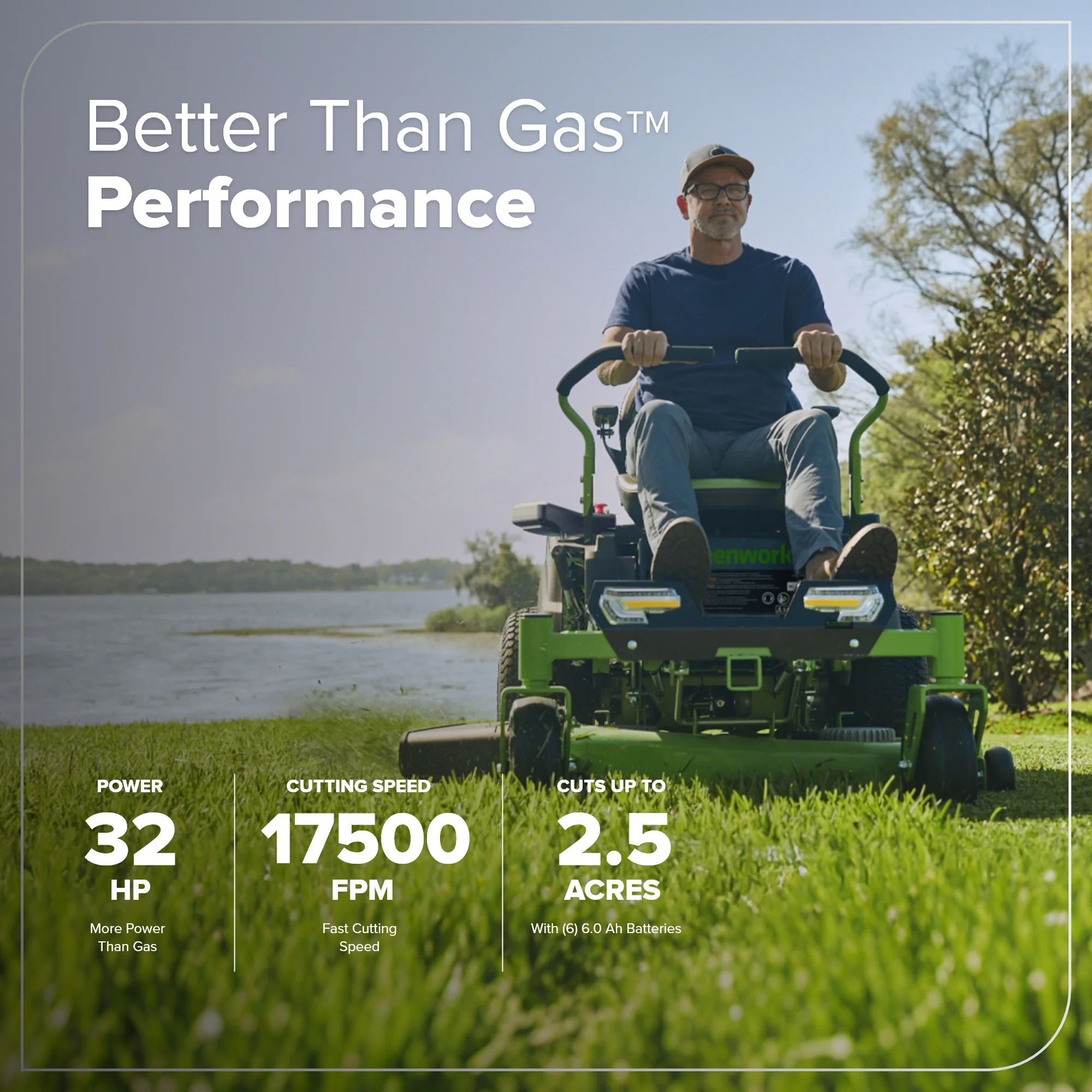 80V 42" Cordless Battery CrossoverZ Zero Turn Lawn Mower, (6) 6Ah Batteries and 600W Wall Charger - Image 4