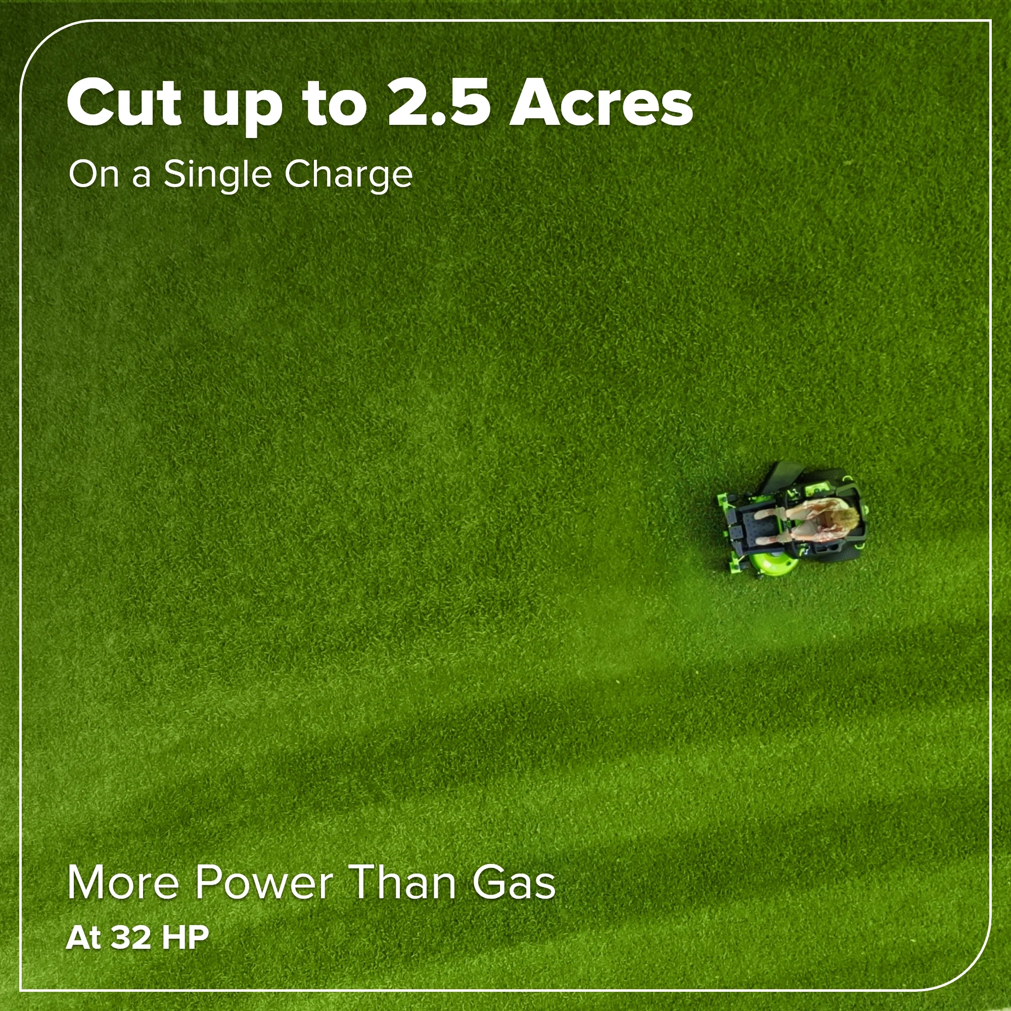 80V 42" Cordless Battery CrossoverZ Zero Turn Lawn Mower, (6) 6Ah Batteries and 600W Wall Charger - Image 7