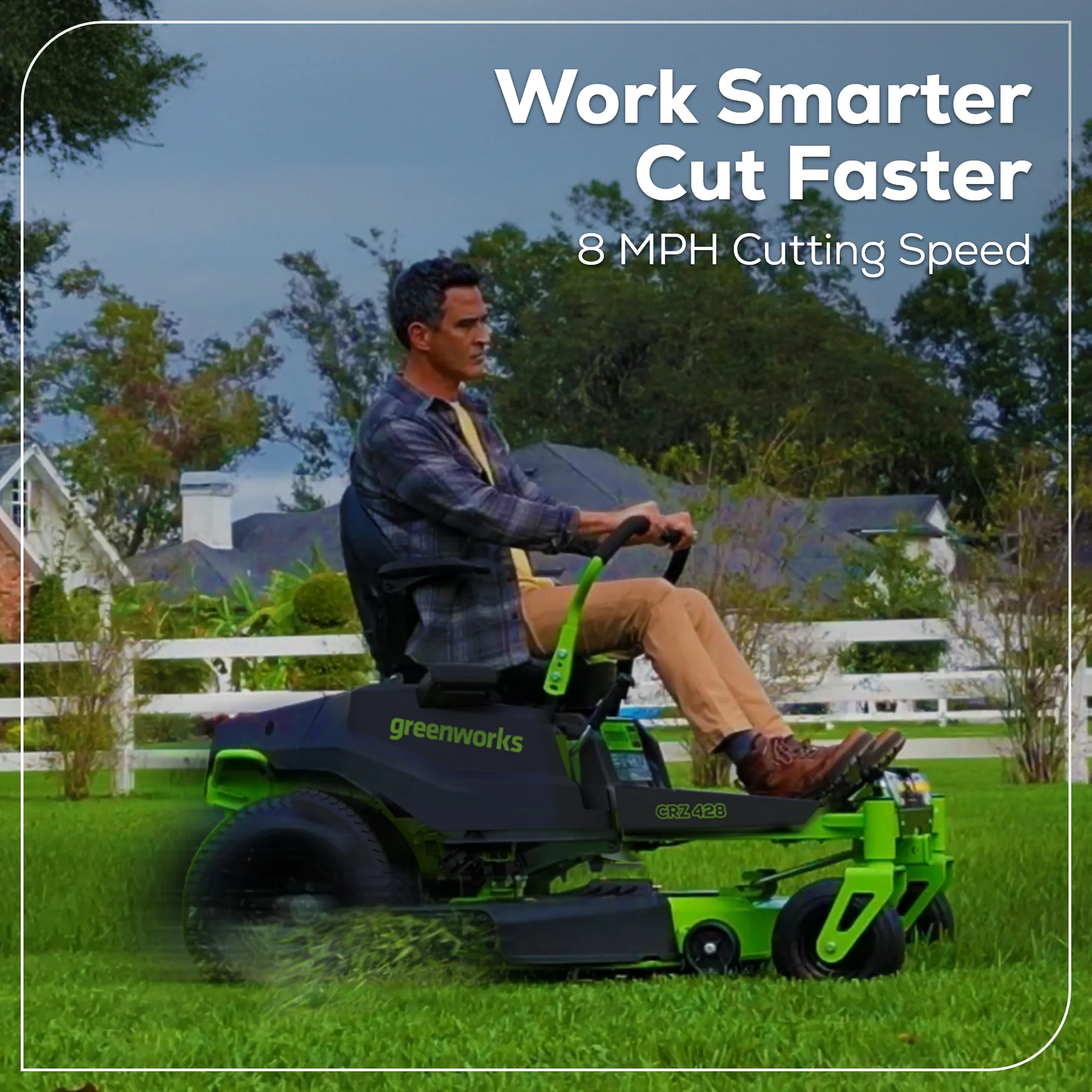 80V 42" Cordless Battery CrossoverZ Zero Turn Lawn Mower, (4) 5Ah Batteries and (3) Dual-Port Chargers - Image 7
