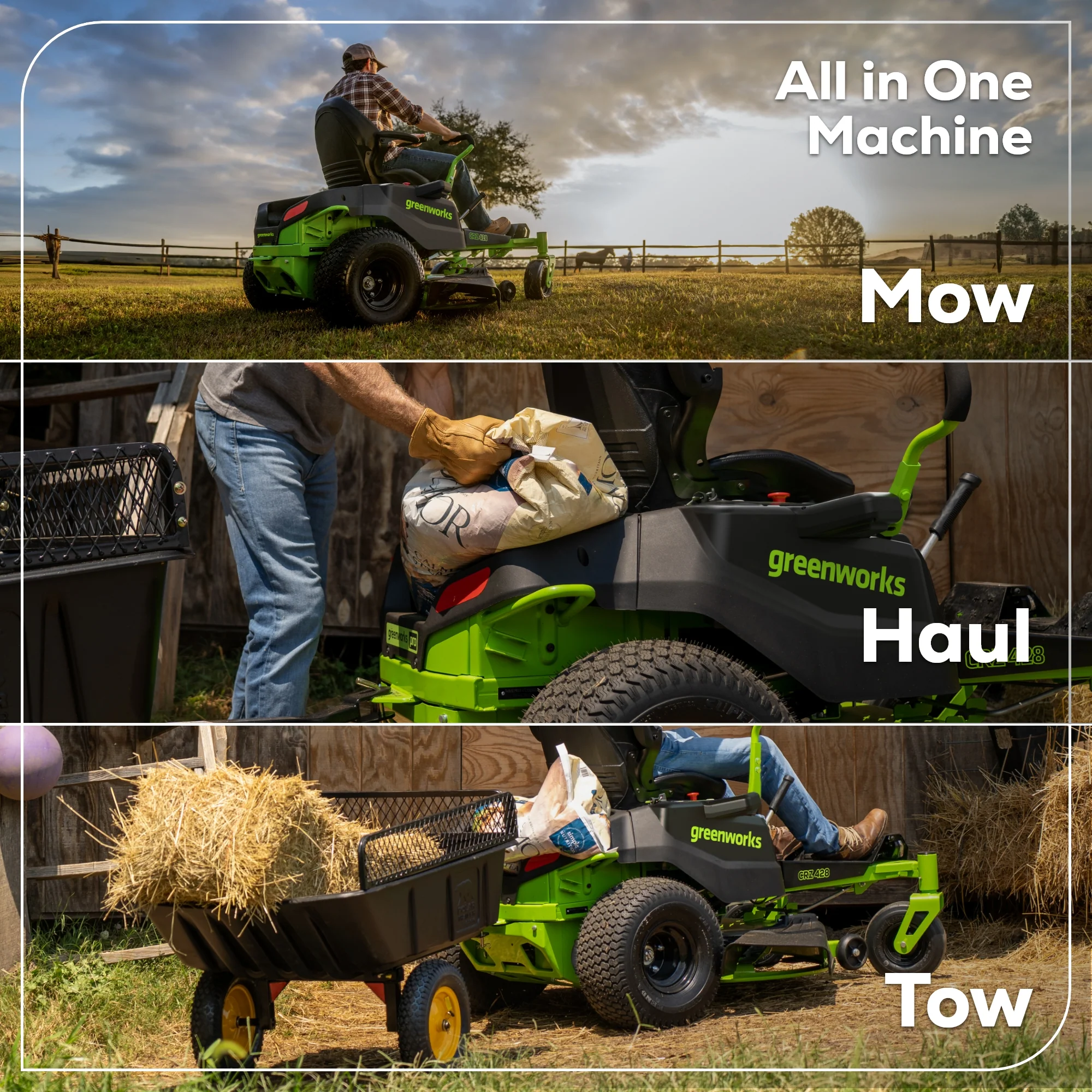 80V 42" Cordless Battery CrossoverZ Zero Turn Lawn Mower, (4) 5Ah Batteries and (3) Dual-Port Chargers - Image 8