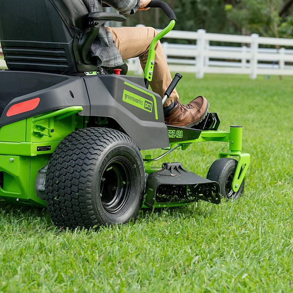 80V 42" Cordless Battery CrossoverZ Zero Turn Lawn Mower, Twelve (12) 4.0 Ah Batteries and (3) Dual-Port Turbo Chargers - Image 4