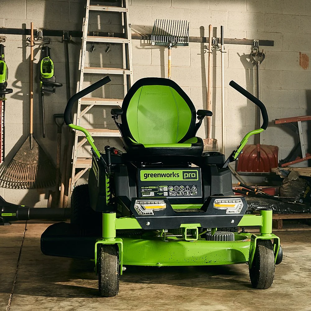 80V 42" Cordless Battery CrossoverZ Zero Turn Lawn Mower, Twelve (12) 4.0 Ah Batteries and (3) Dual-Port Turbo Chargers - Image 7