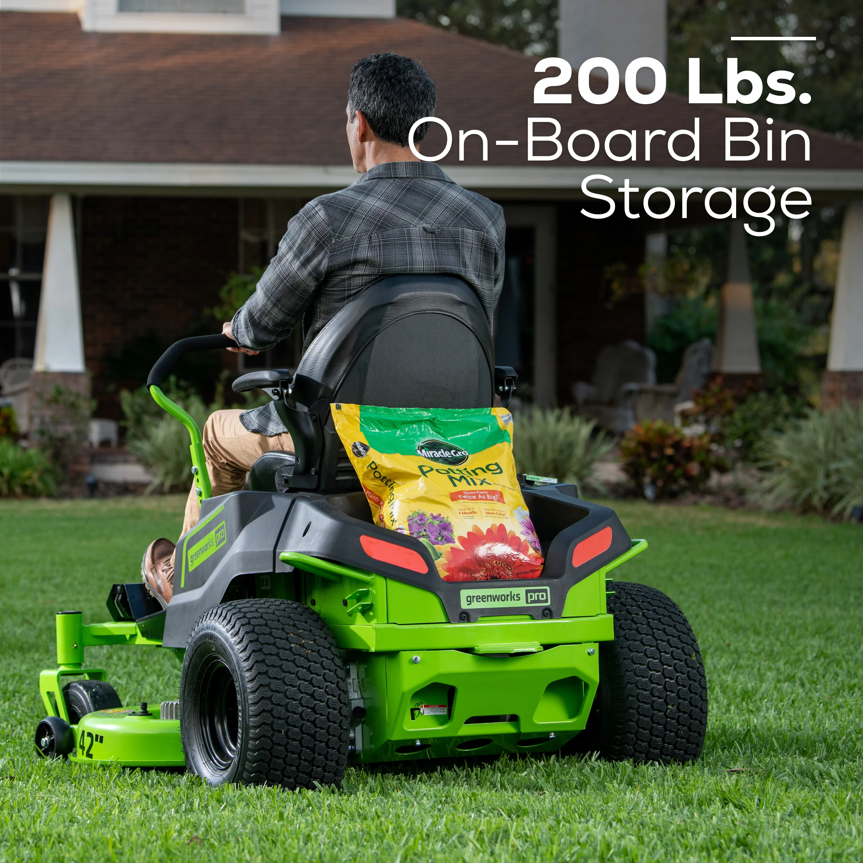 80V 42" Cordless Battery CrossoverT Riding Lawn Mower w/ Six (6) 5.0Ah Batteries and Three (3) Dual Port Turbo Chargers - Image 15