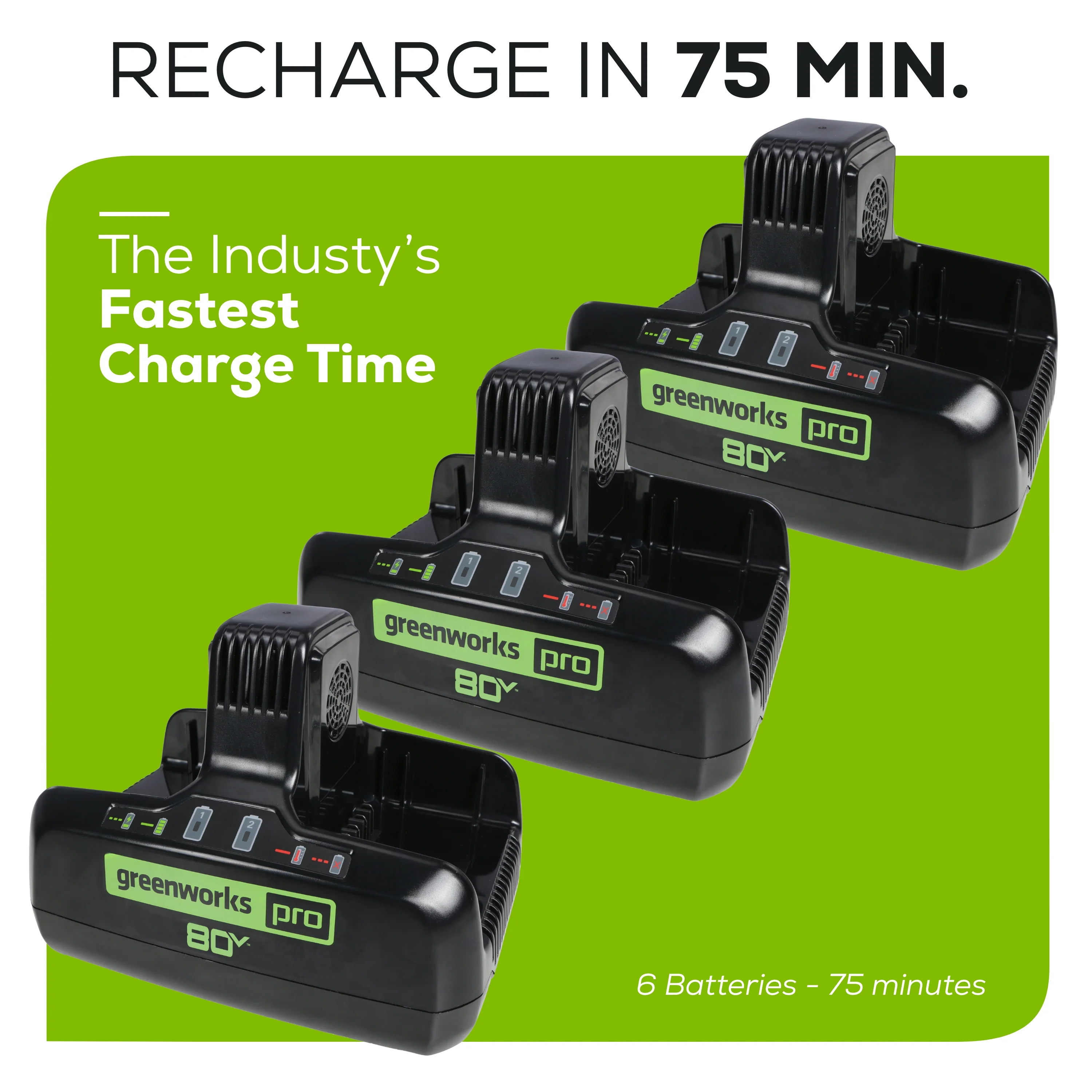 80V 42" Cordless Battery CrossoverT Riding Lawn Mower w/ Six (6) 5.0Ah Batteries and Three (3) Dual Port Turbo Chargers - Image 18