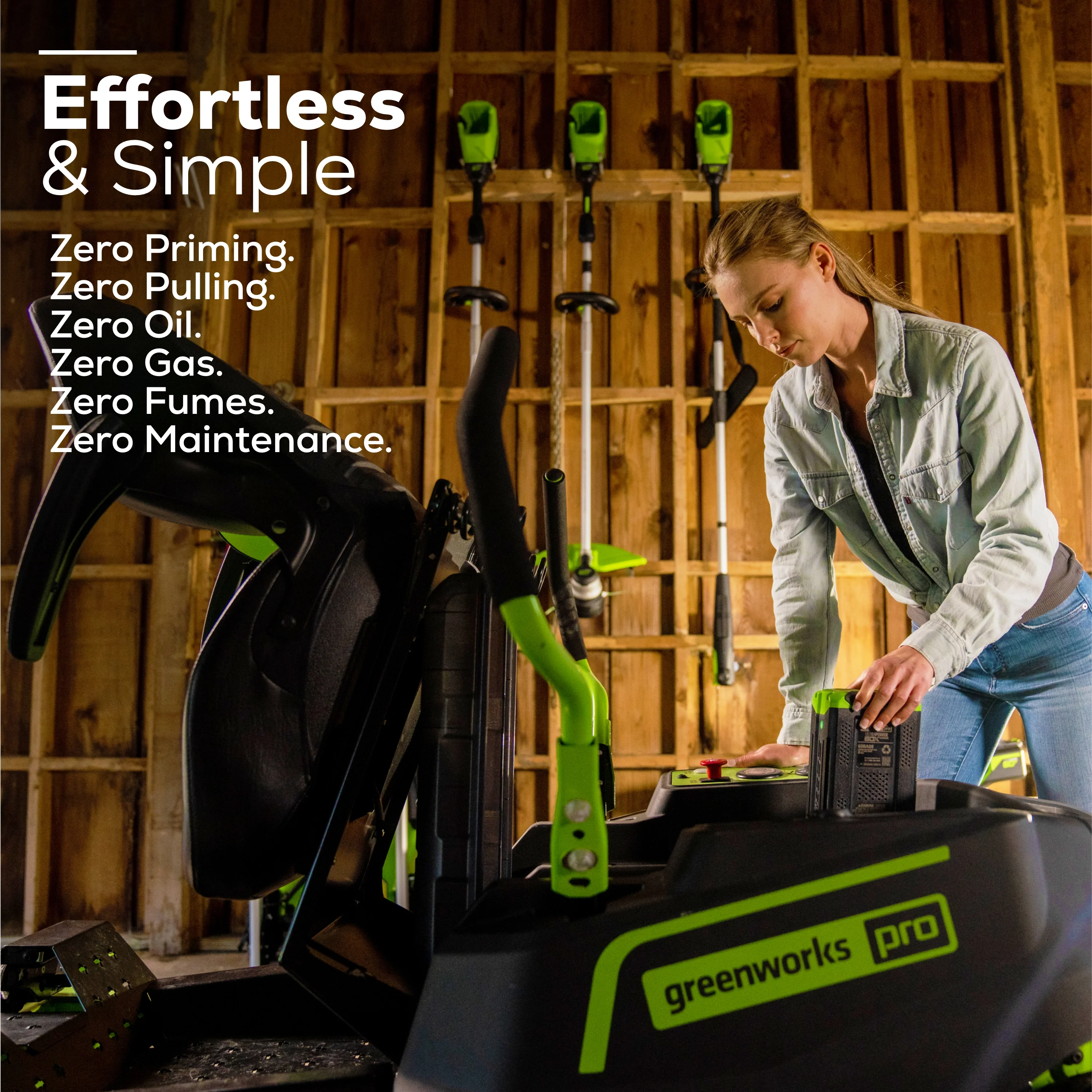 80V 42" Cordless Battery CrossoverT Riding Lawn Mower w/ Six (6) 5.0Ah Batteries and Three (3) Dual Port Turbo Chargers - Image 9