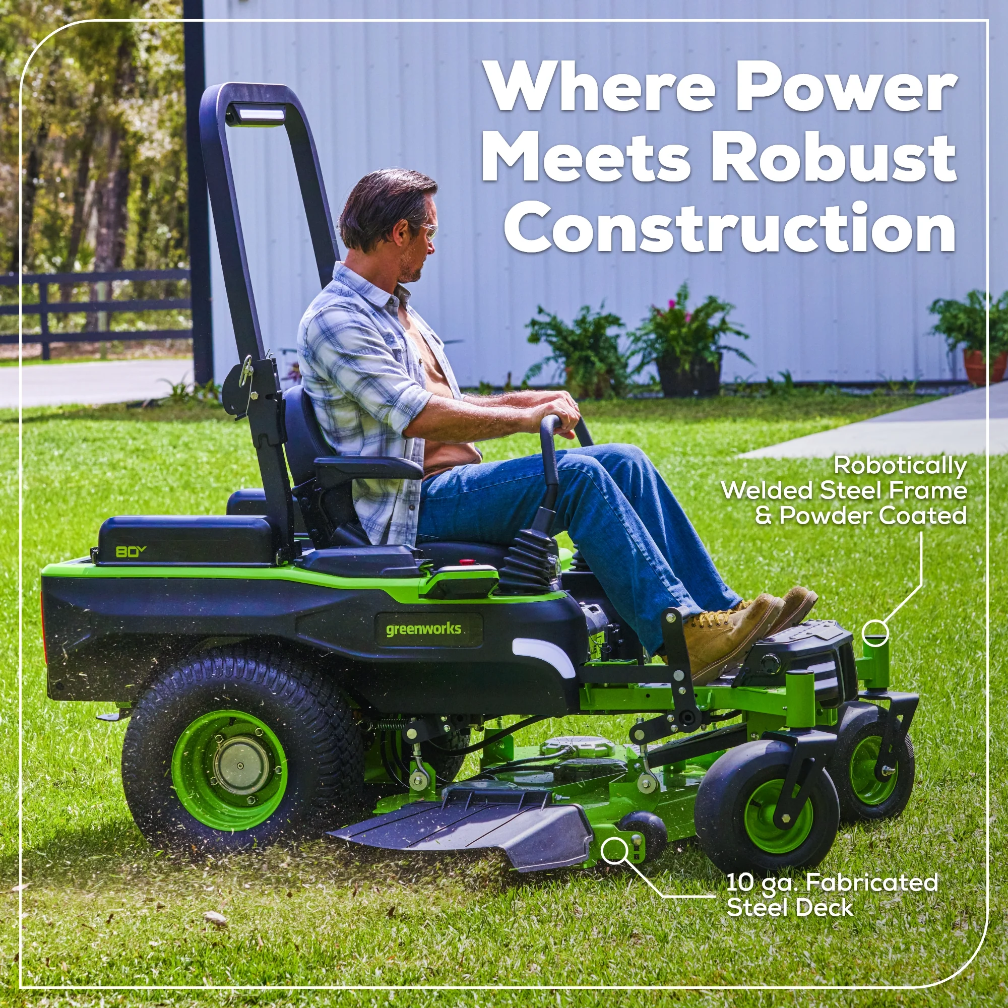 80V 54" MaximusZ Zero Turn Riding Mower with (2) 16.0 Ah and (1) 4.0 Ah Batteries and 1.5kW Charger - Image 14