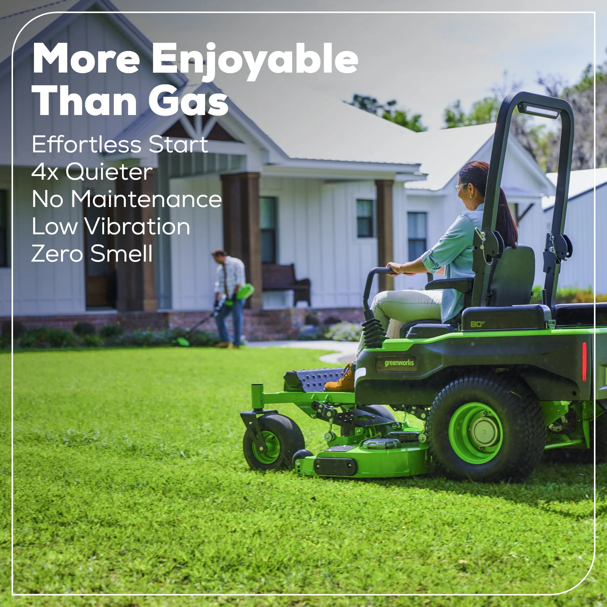 80V 54" MaximusZ Zero Turn Riding Mower with (2) 16.0 Ah and (1) 4.0 Ah Batteries and 1.5kW Charger - Image 9