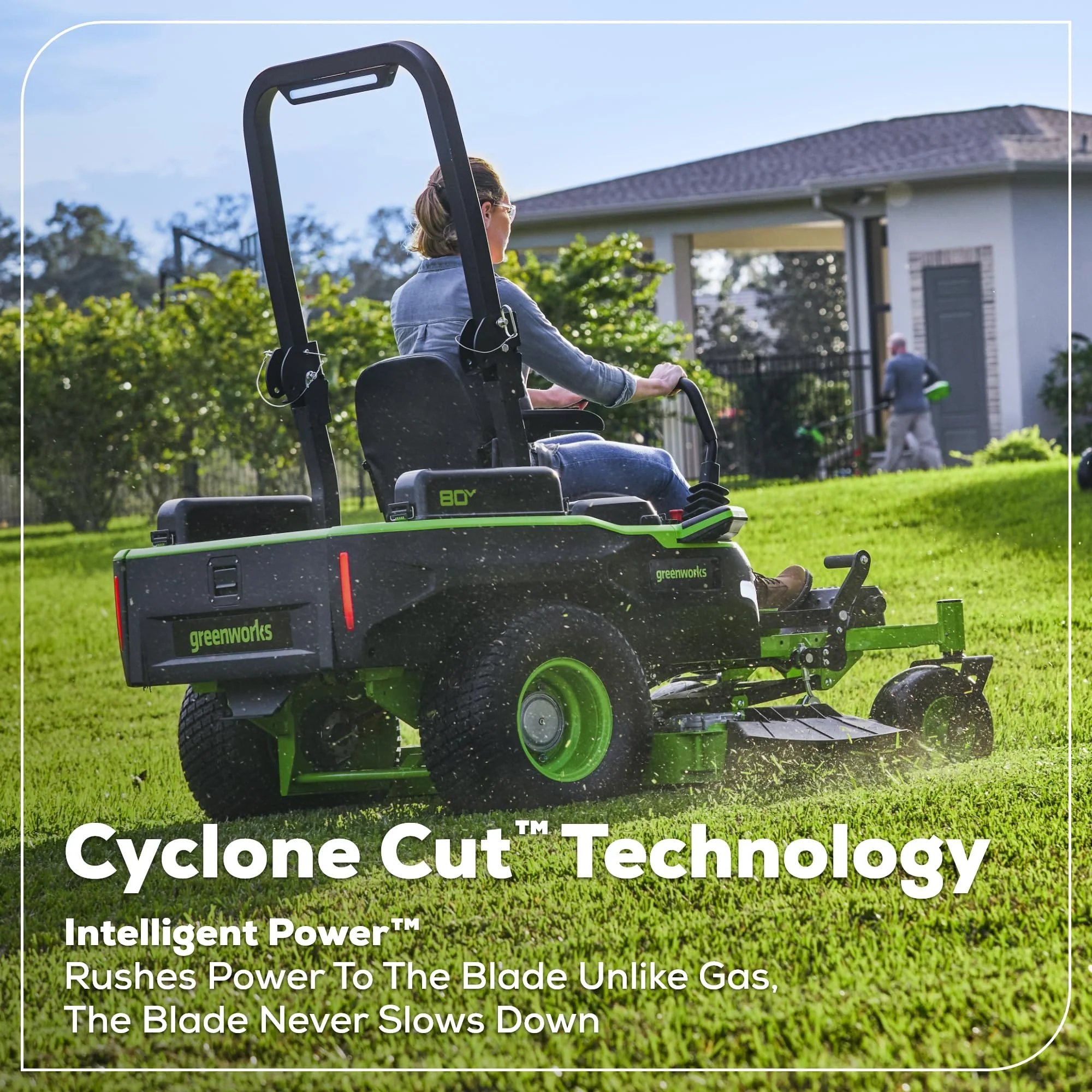 80V 54" MaximusZ Zero Turn Riding Mower with (2) 16.0 Ah and (4) 4.0 Ah Batteries and 1.5kW Charger - Image 5