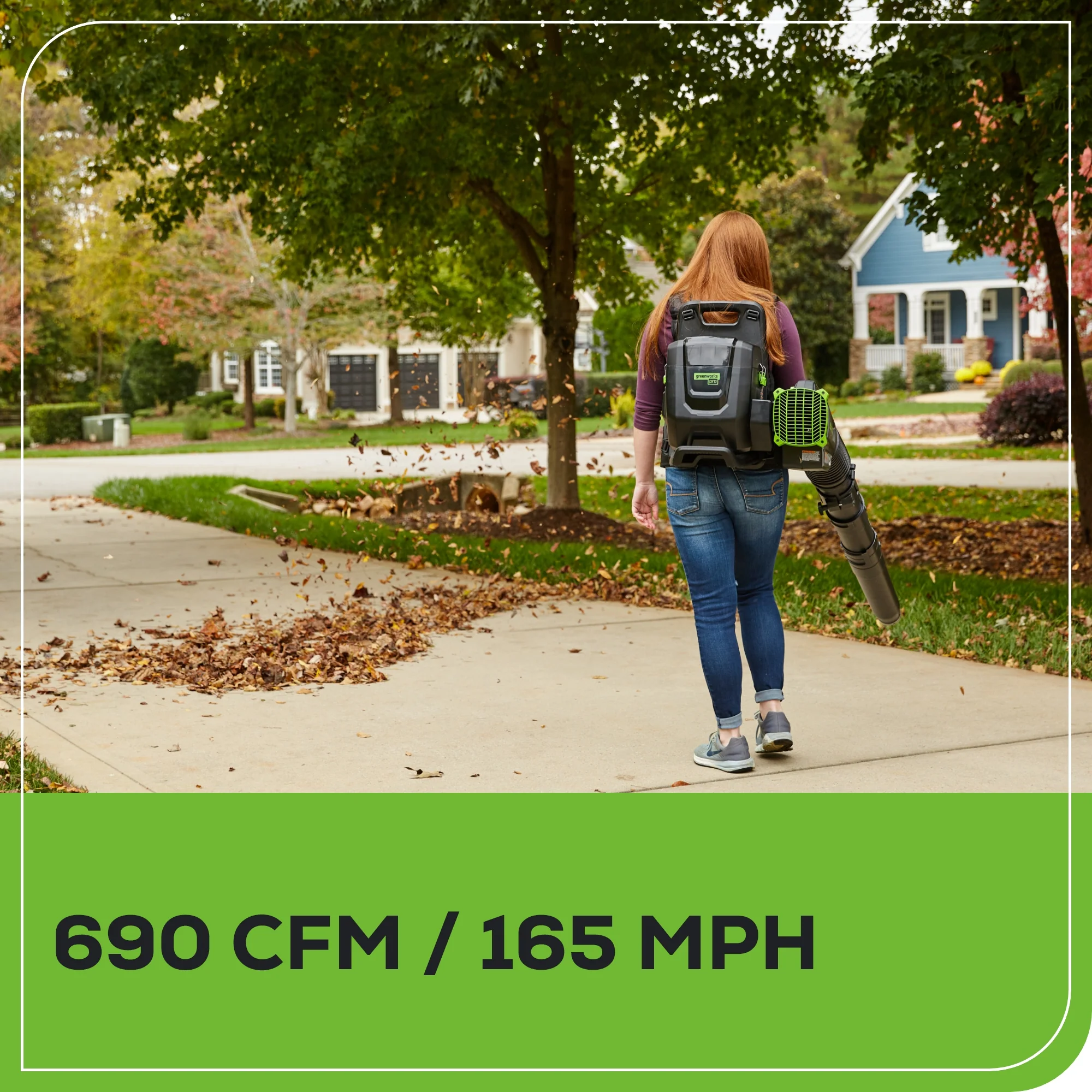 80V 690 CFM Cordless Battery Dual-Port Backpack Blower: (2) 4.0 Ah Batteries and Dual-Port Rapid Charger - Image 6