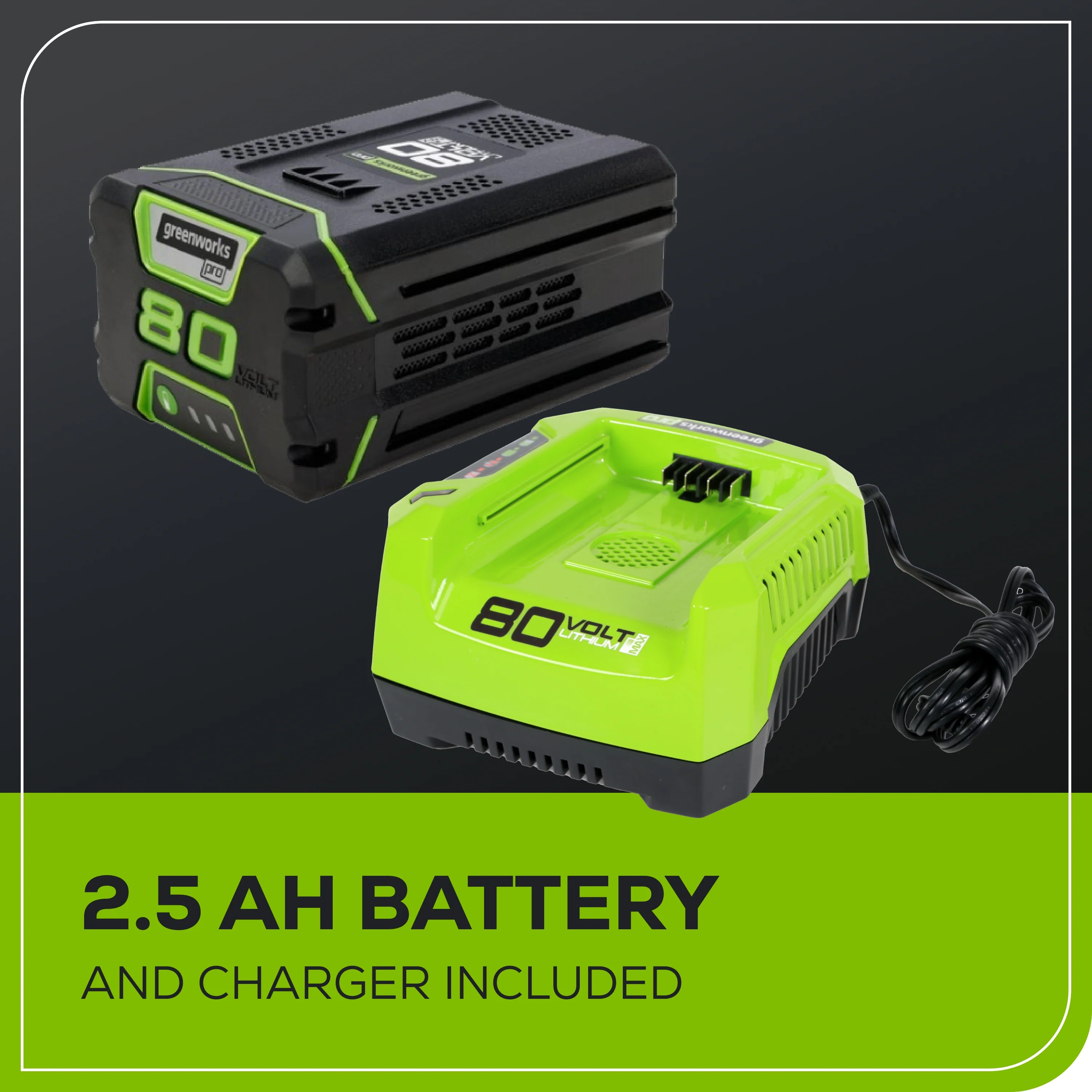 OPEN BOX 80V 730 CFM Cordless Battery Leaf Blower: 2.5 Ah Battery and Rapid Charger - Image 9