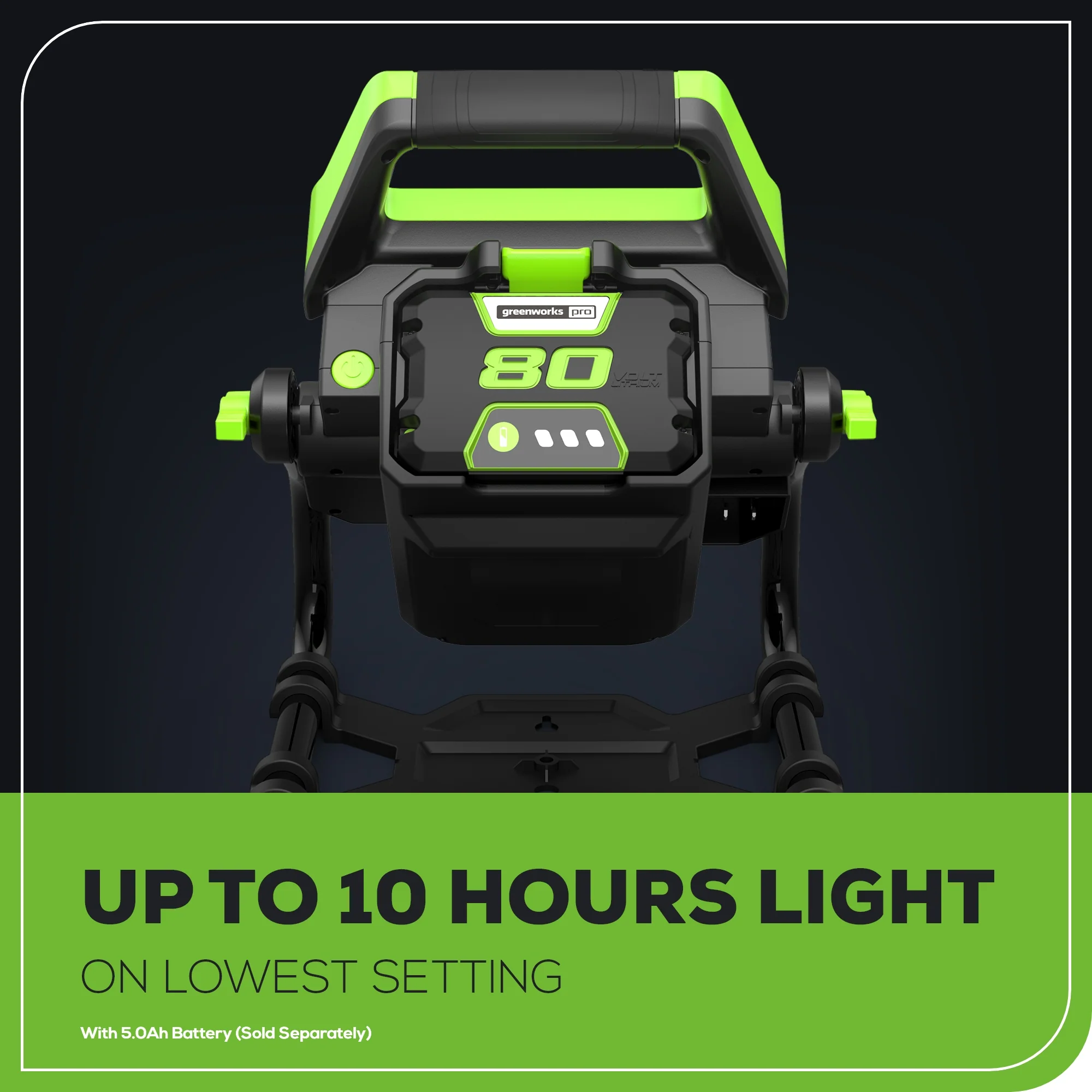 80V AC/DC 2,500 Lumen LED Work Light (Tool Only) - Image 6