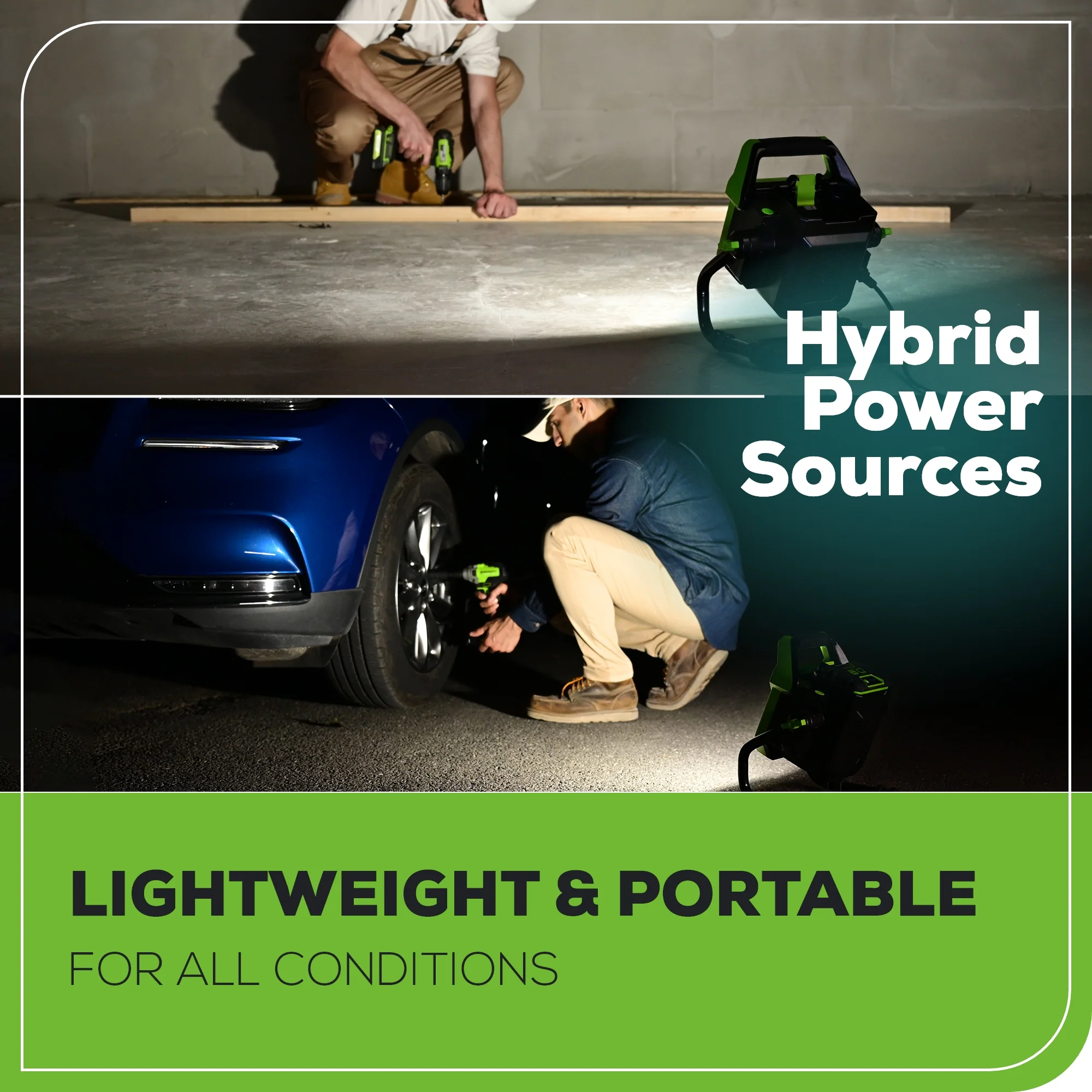 80V AC/DC 2,500 Lumen LED Work Light (Tool Only) - Image 7