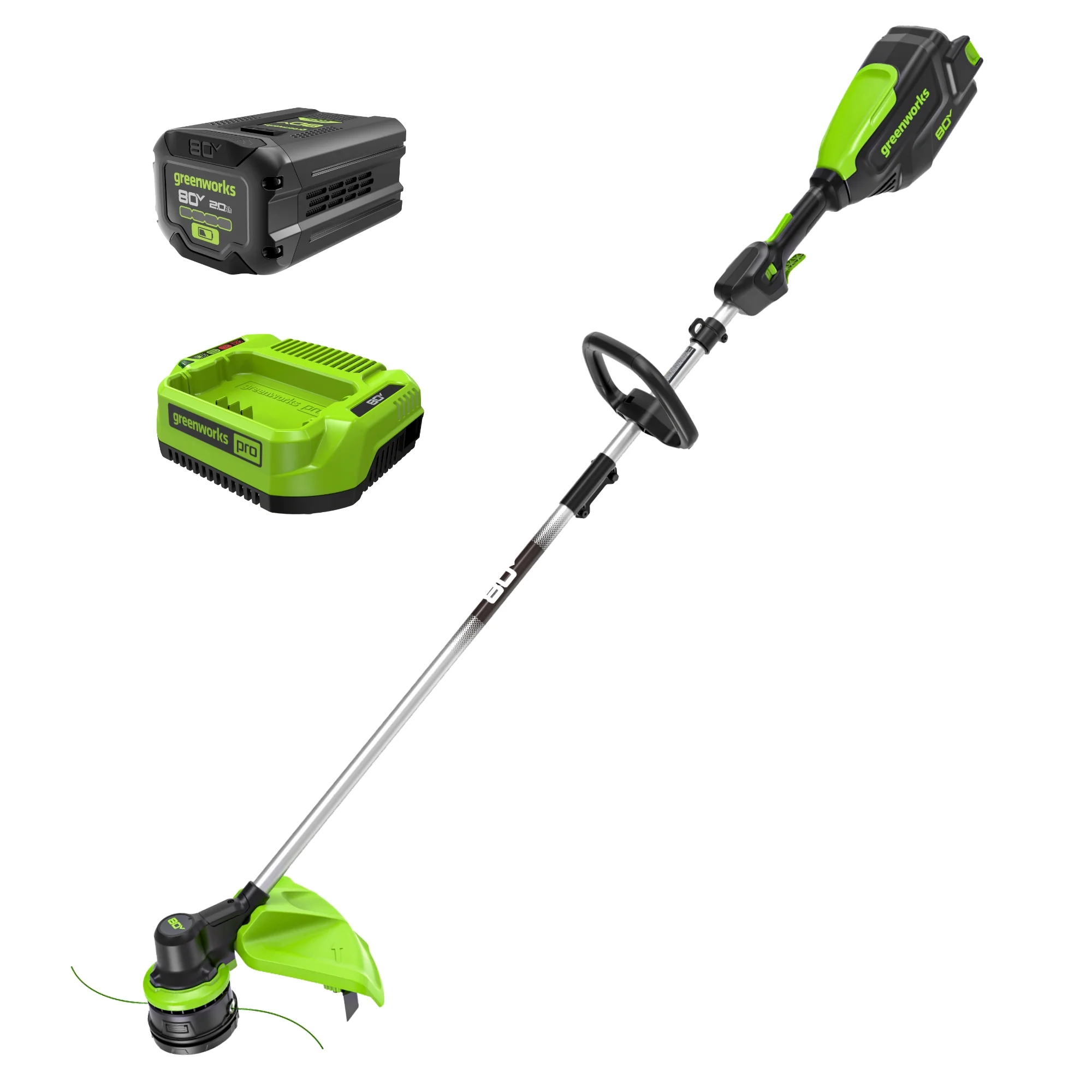 80V 16" Cordless Brushless String Trimmer: 2.0 Ah Battery and 2Amp Charger - Image 16