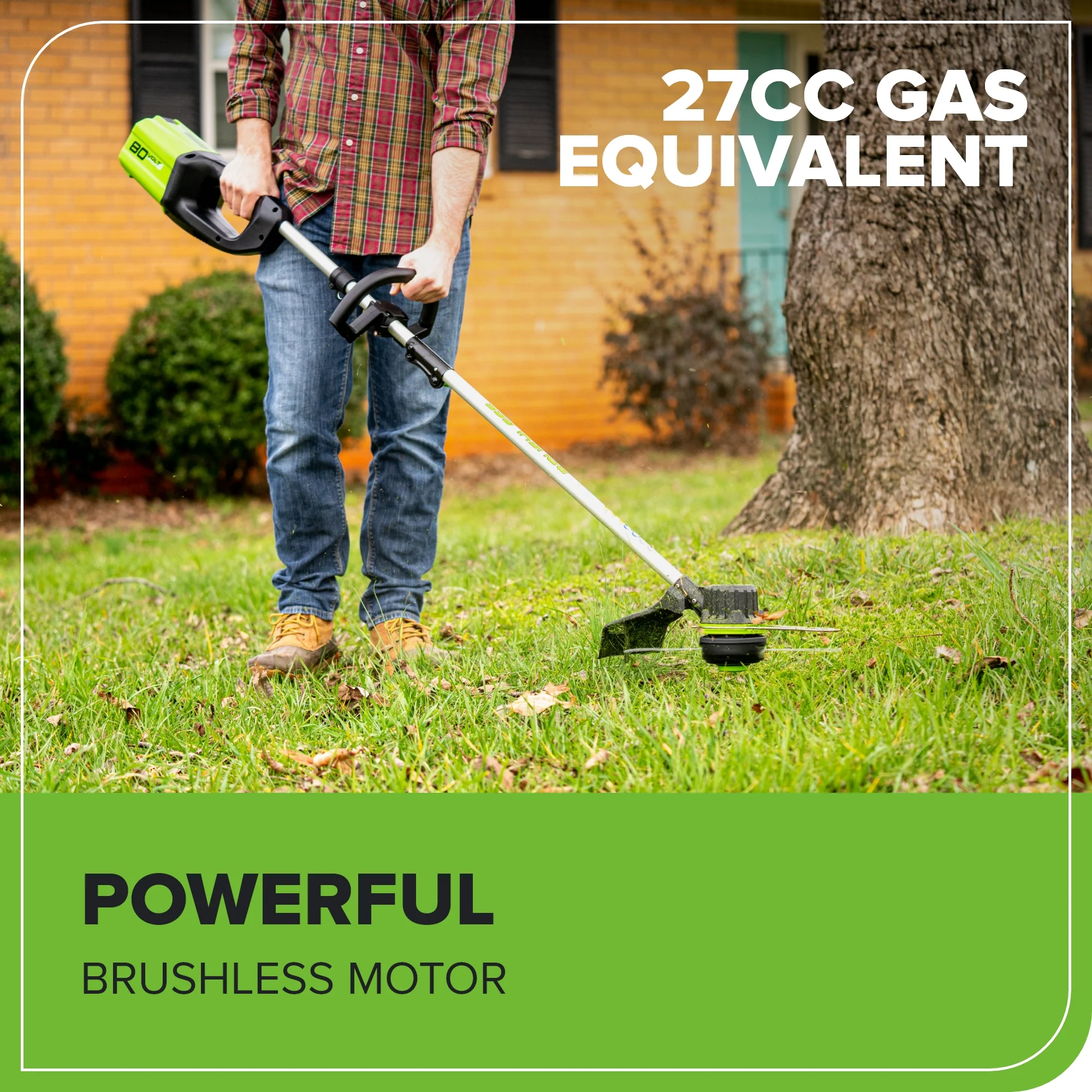 80V Cordless 16" Brushless String Trimmer (Tool Only) - Image 5