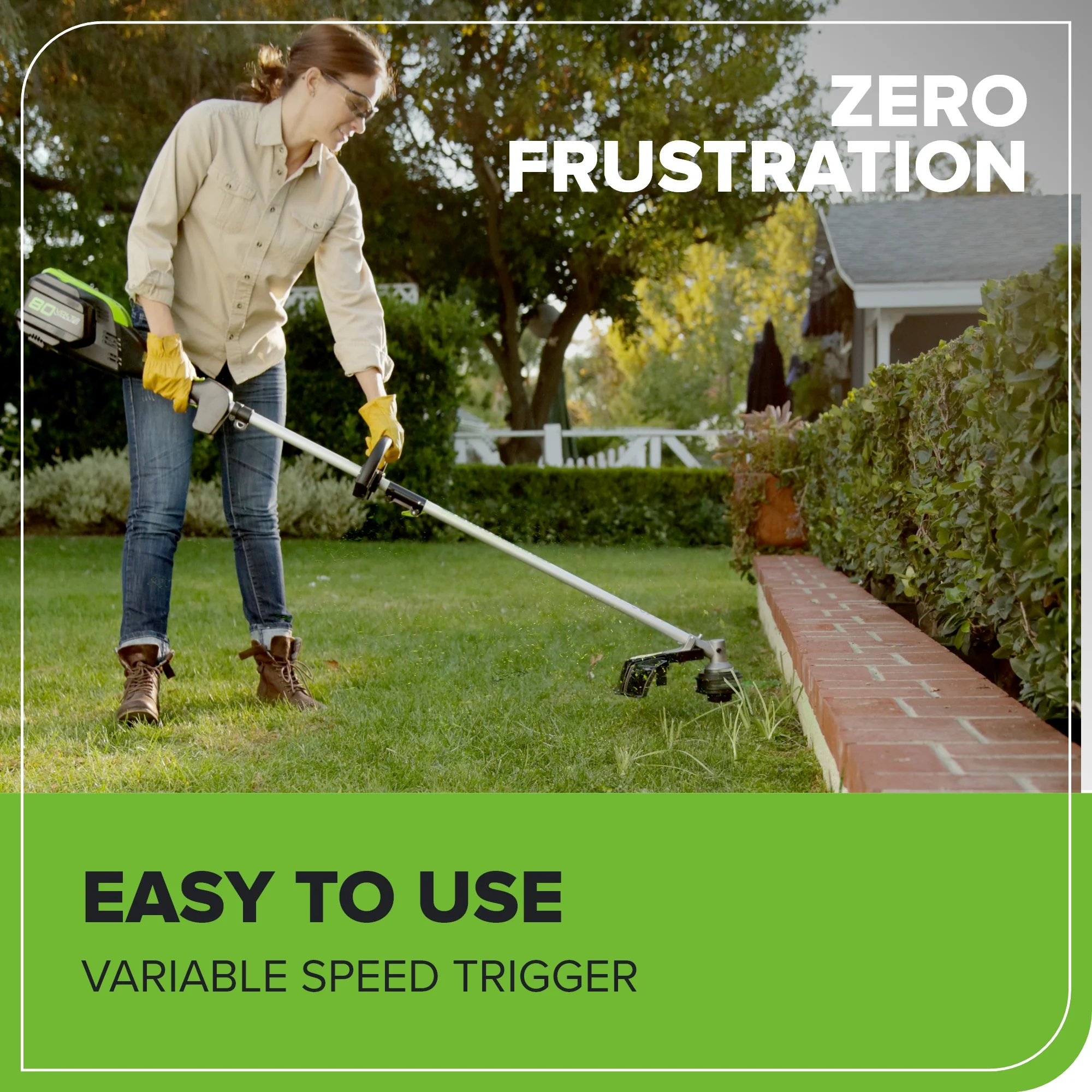 80V Cordless 16" Brushless String Trimmer (Tool Only) - Image 7
