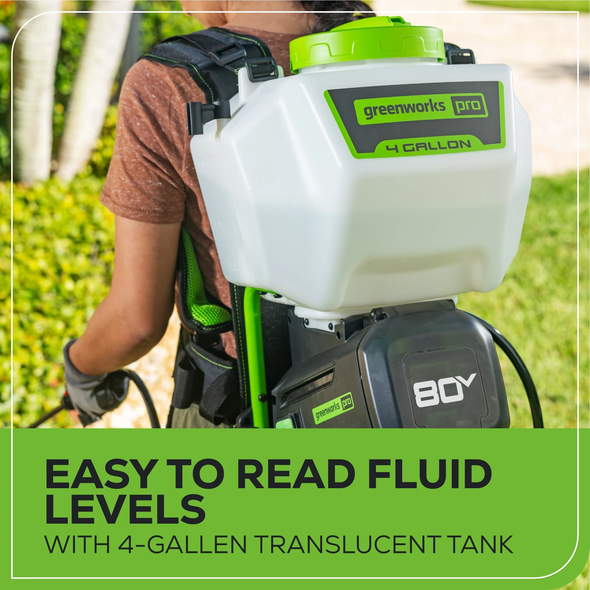 80V Cordless Battery Backpack Sprayer: 2.0 Ah Battery and Charger - Image 8