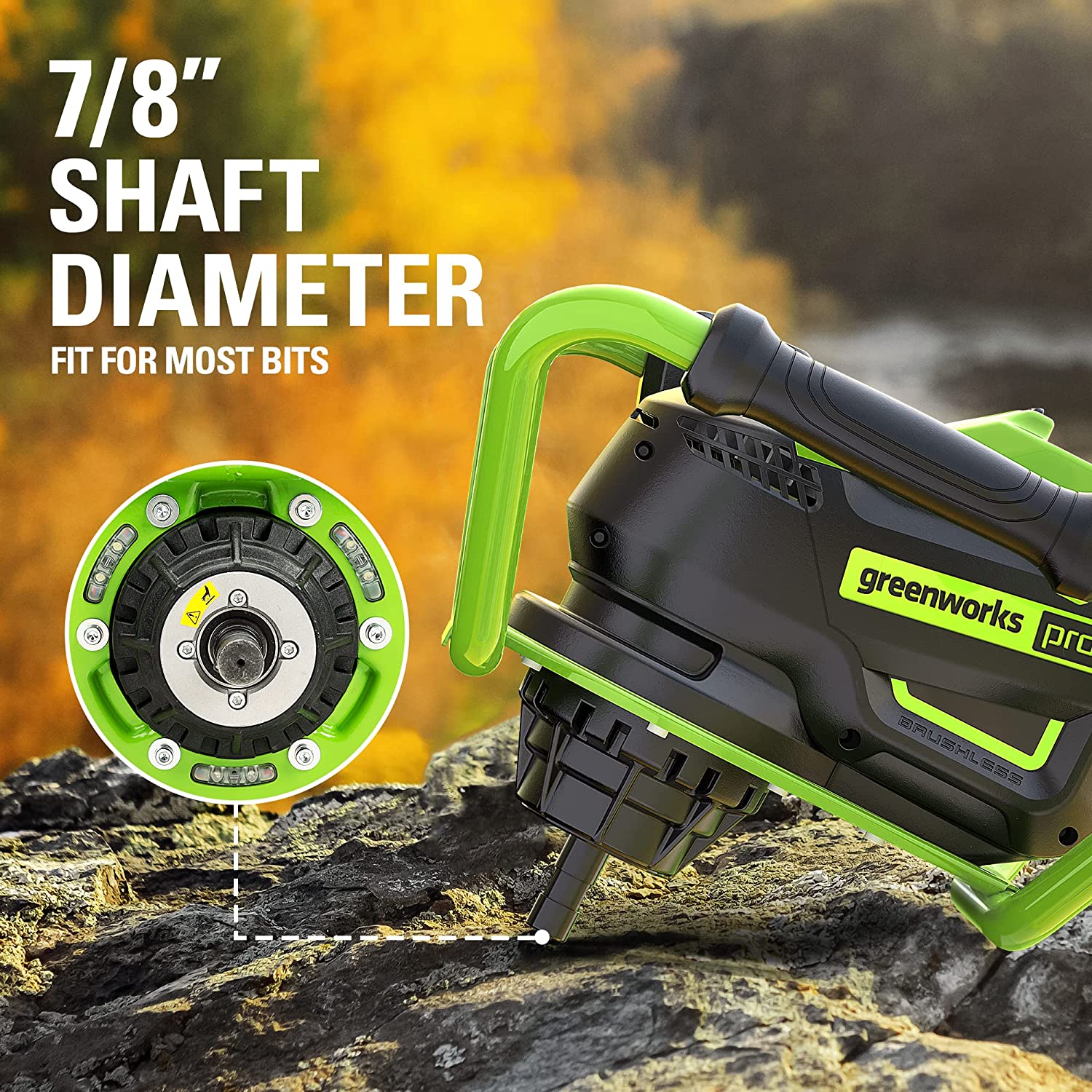 80V Cordless Battery Brushless Earth Auger / Post Hole Digger, 4Ah Battery and Charger - Image 6