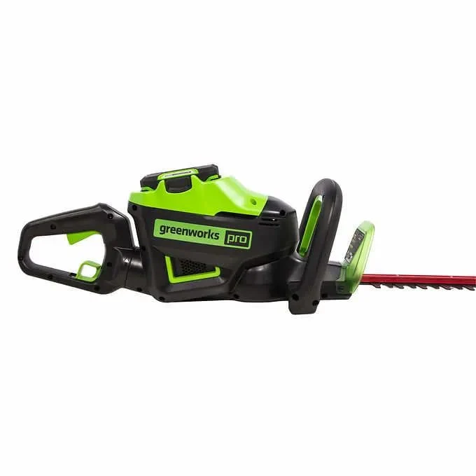 80V 24" Cordless Battery Hedge Trimmer and 20" Pole Hedge Trimmer Combo Kit: 2.0 Ah USB Battery and Charger - Image 4