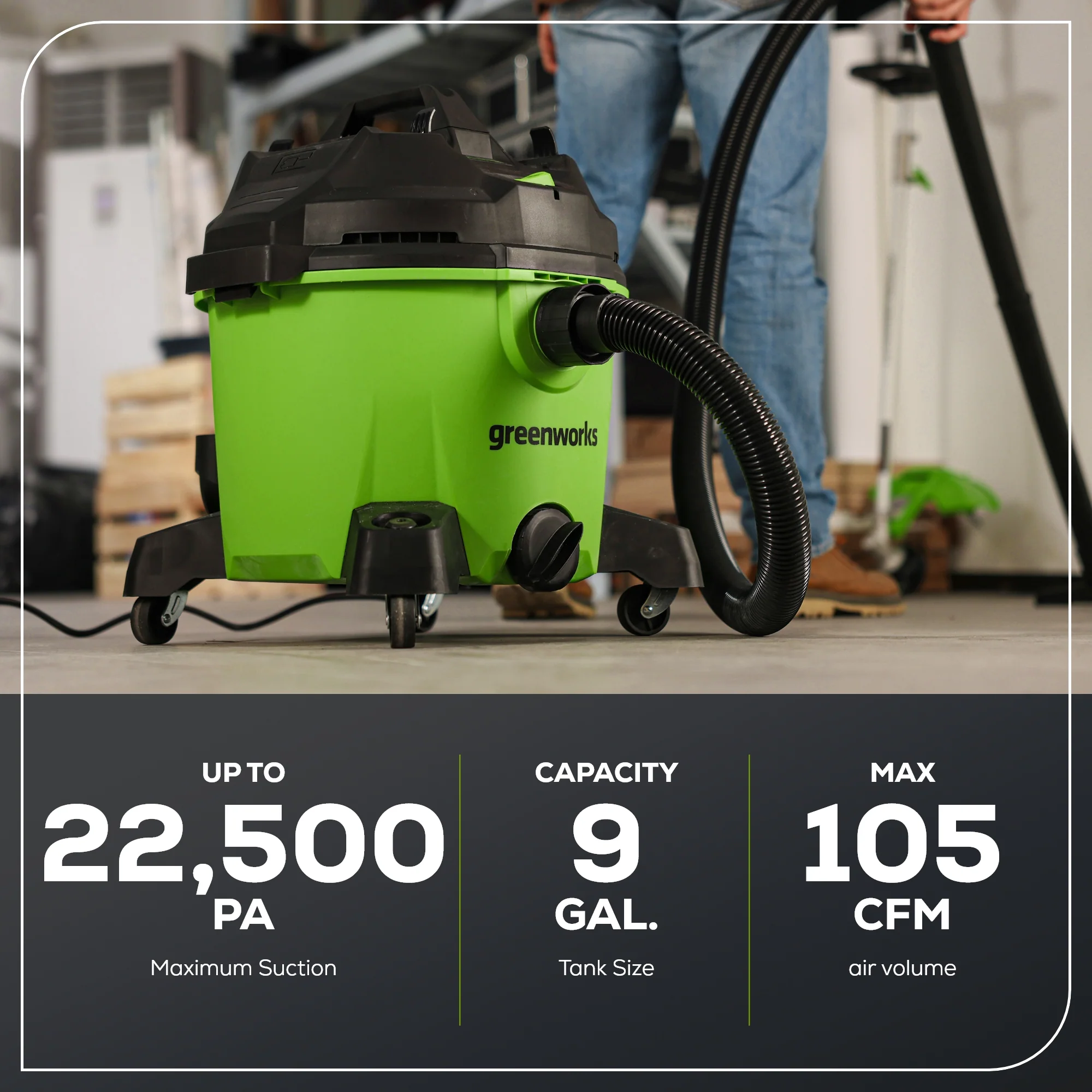 Corded 9-Gallon Wet/Dry Vacuum - Image 3