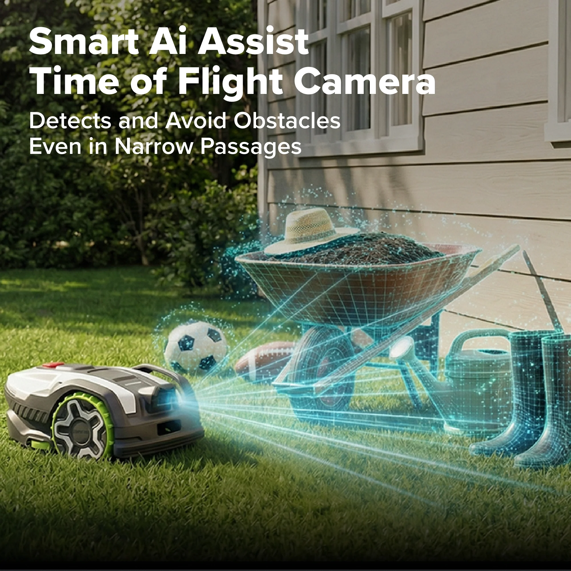 AiMowbot Wire-Free RTKVision Robotic Mower C20 | 1/2Acre - Image 14
