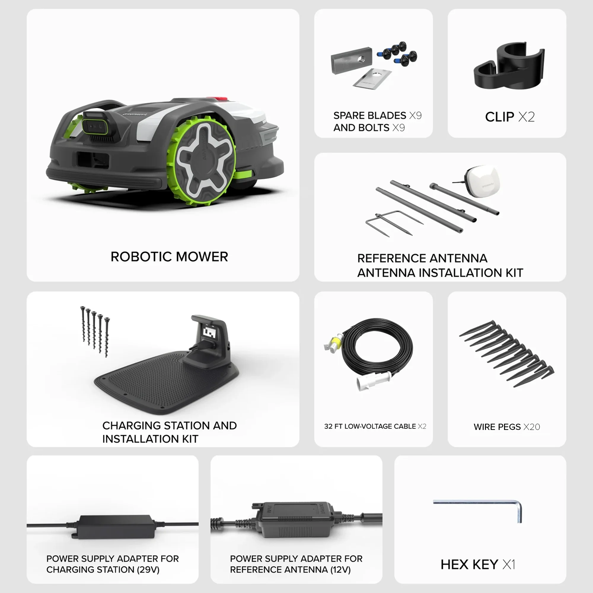 AiMowbot C20Z Wire-Free RTKVision Robotic Mower | 1/2 Acre, 4-Wheel Version - Image 19