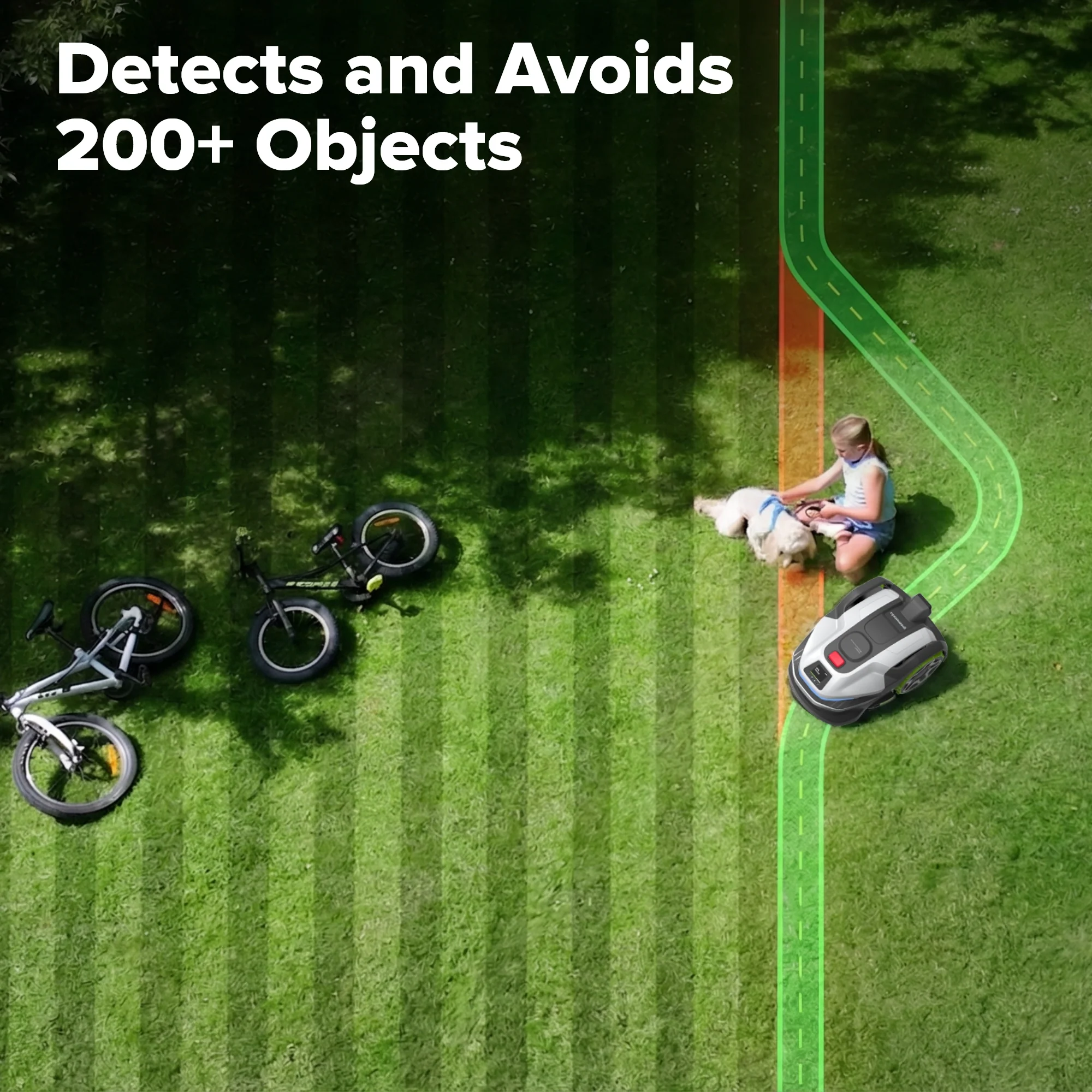 AiMowbot C20Z Wire-Free RTKVision Robotic Mower | 1/2 Acre, 4-Wheel Version - Image 7