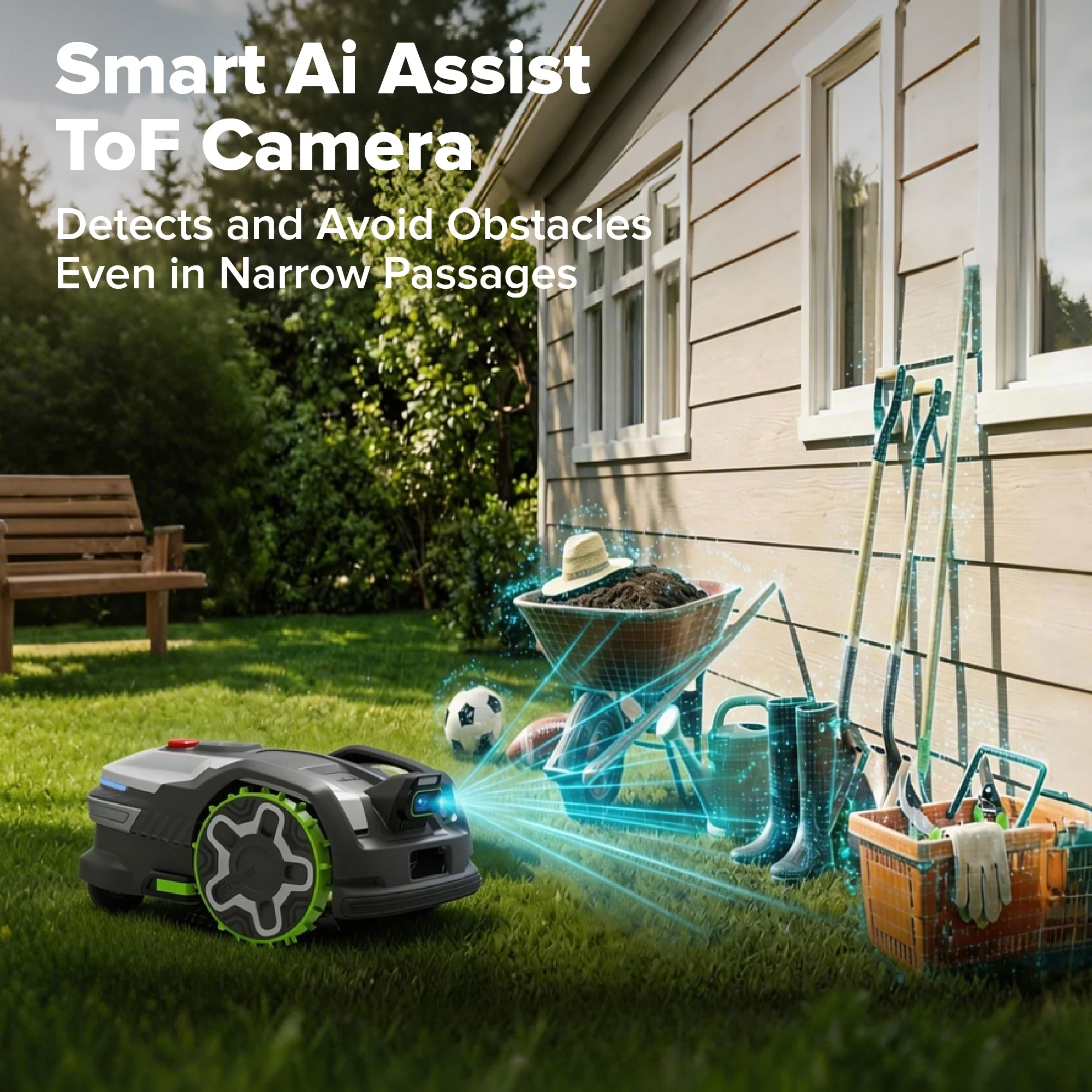 AiMowbot Wire-Free RTKVision Robotic Mower C30Z | 3/4 Acre - Image 14