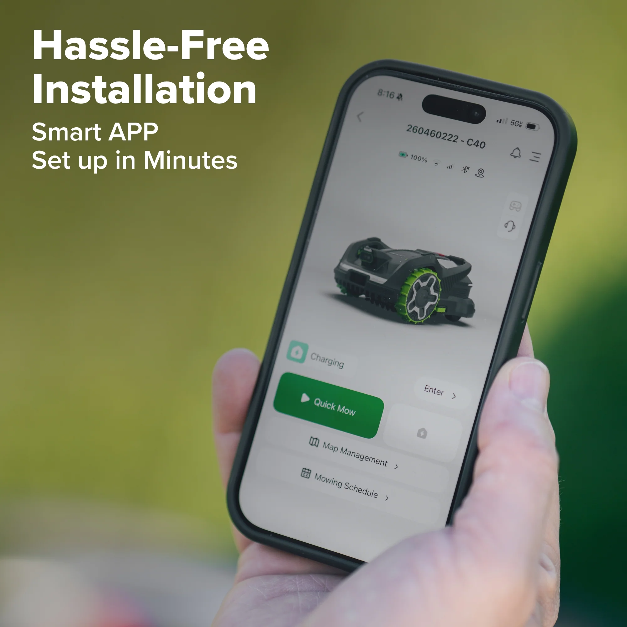 AiMowbot Wire-Free RTKVision Robotic Mower C40 | 1 Acre - Image 13
