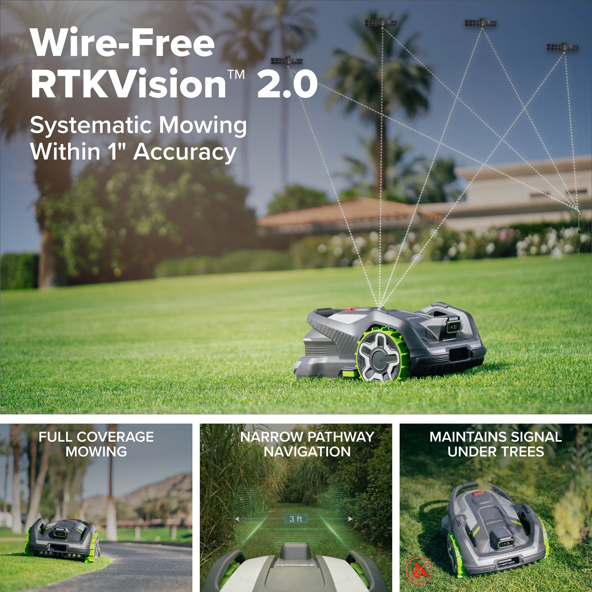 AiMowbot Wire-Free RTKVision Robotic Mower C40 | 1 Acre - Image 5