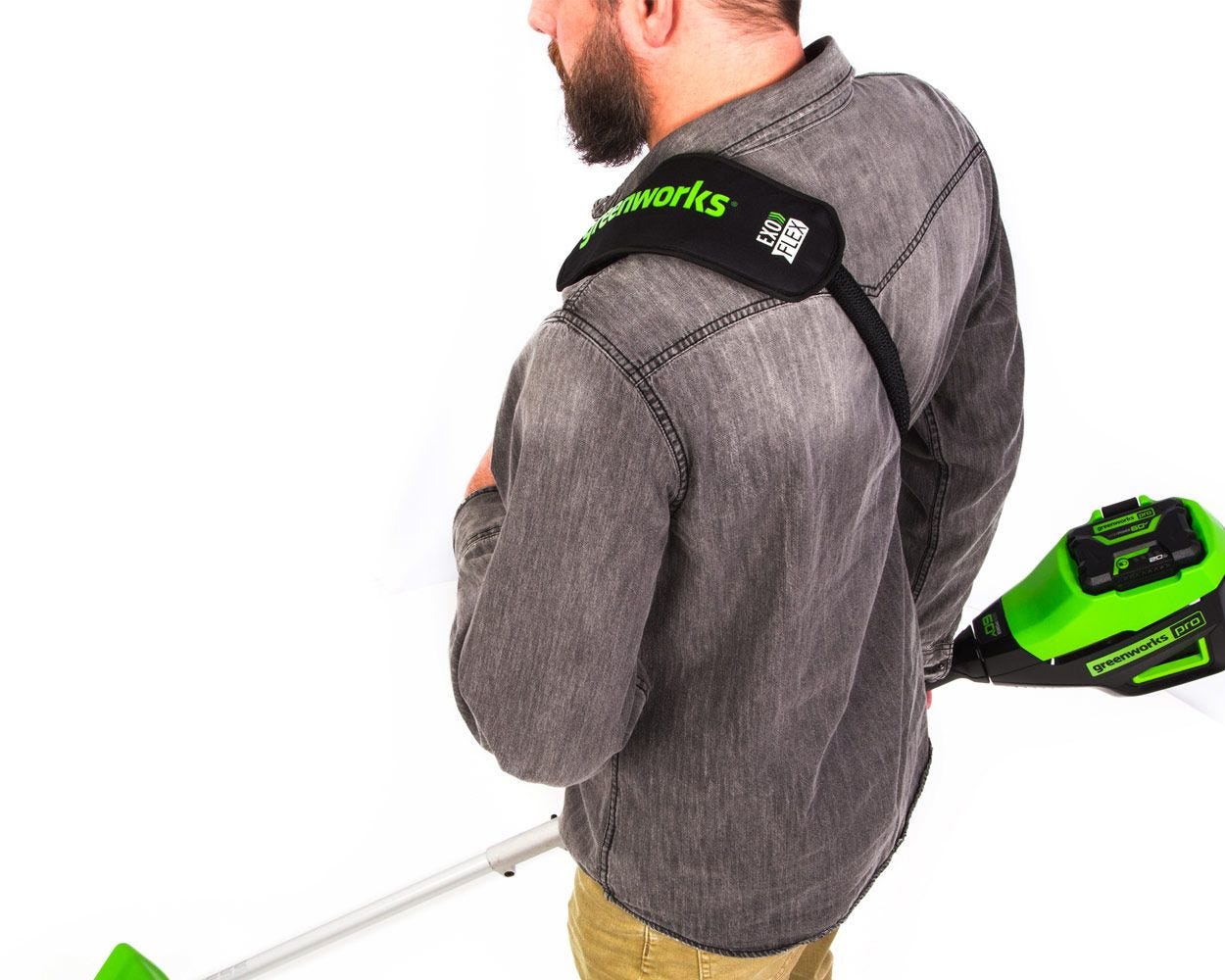 exoFLEX Deluxe Shoulder Strap for String Trimmer / Leaf Blower - Image 3