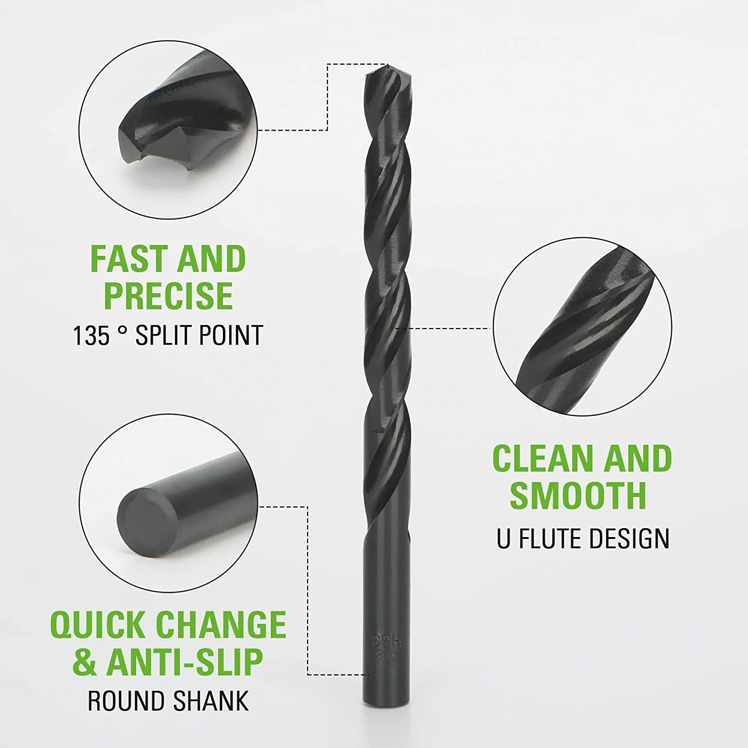 14 Piece Black Oxide Drilling Bit Set - Image 3