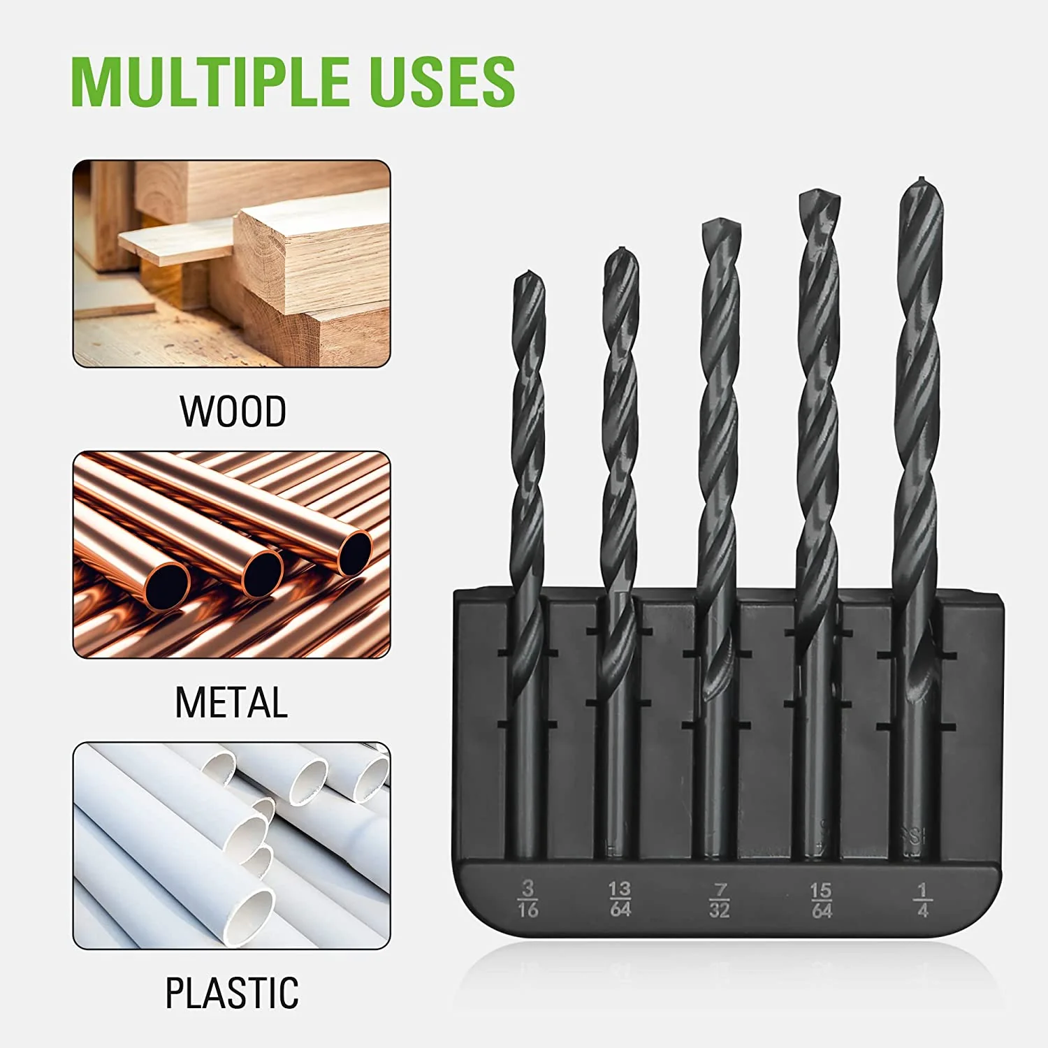 14 Piece Black Oxide Drilling Bit Set - Image 4