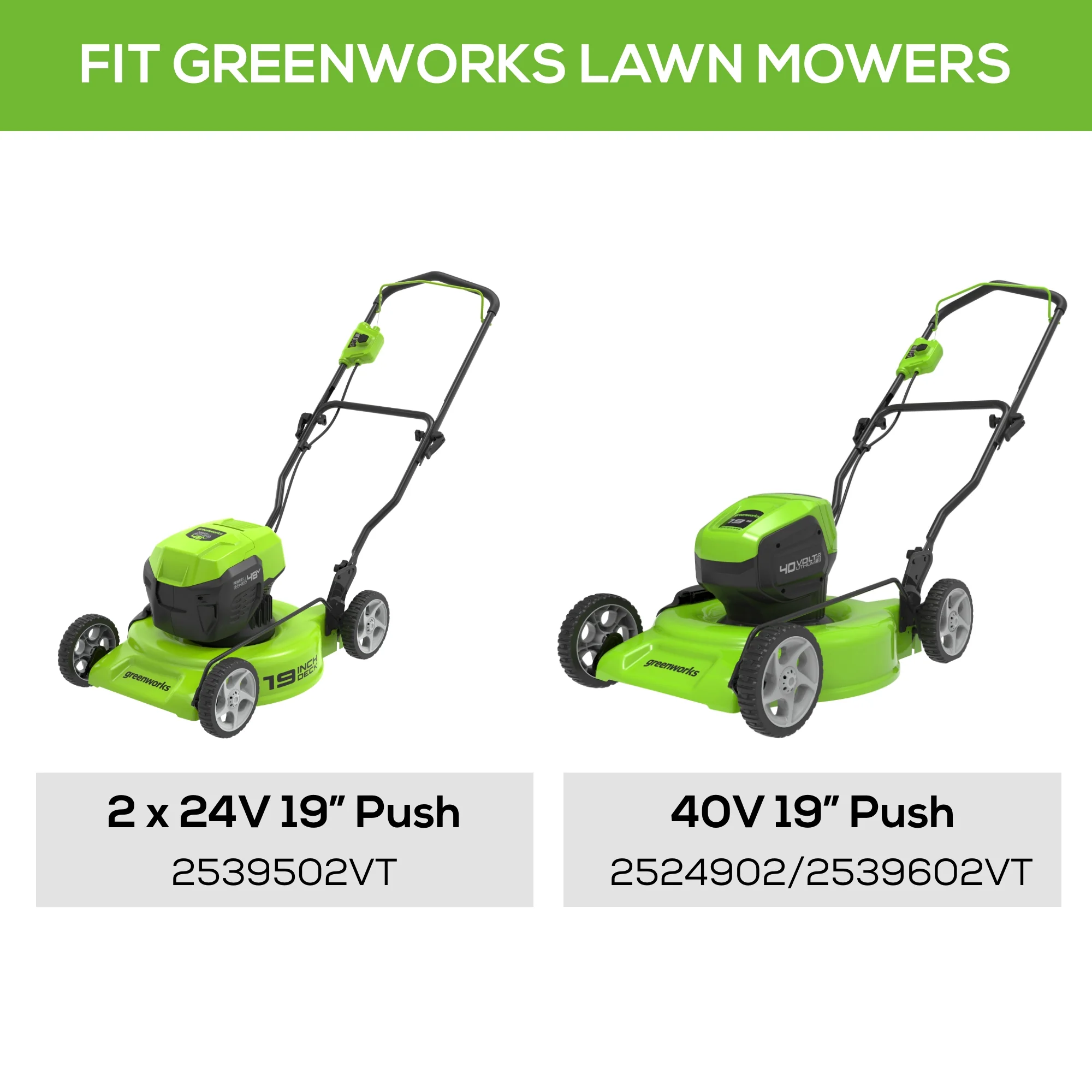 Replacement Blade for Select 19'' Greenworks Lawn Mowers - Image 4