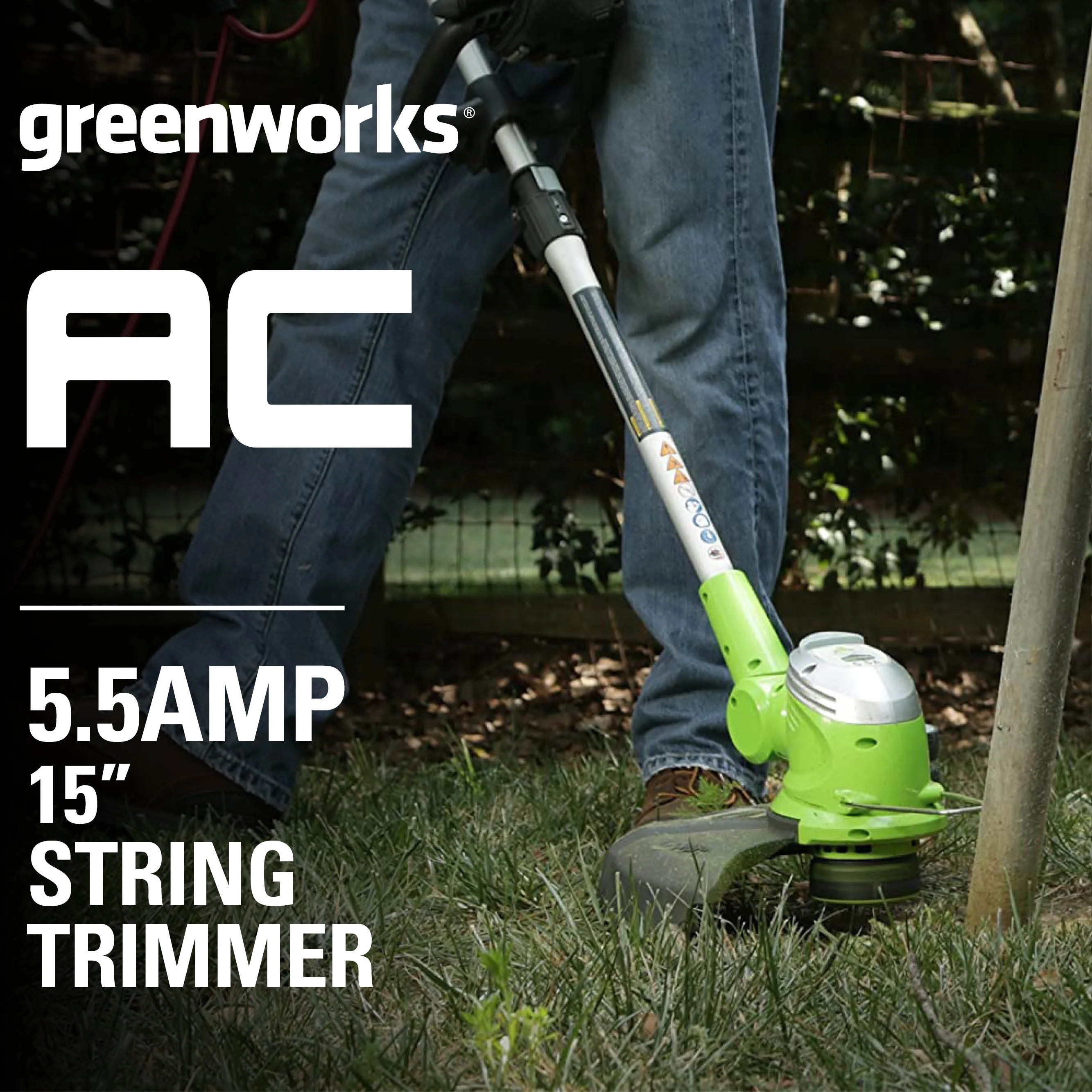 Corded Electric 5.5 Amp 15 Inch String Trimmer - Image 4