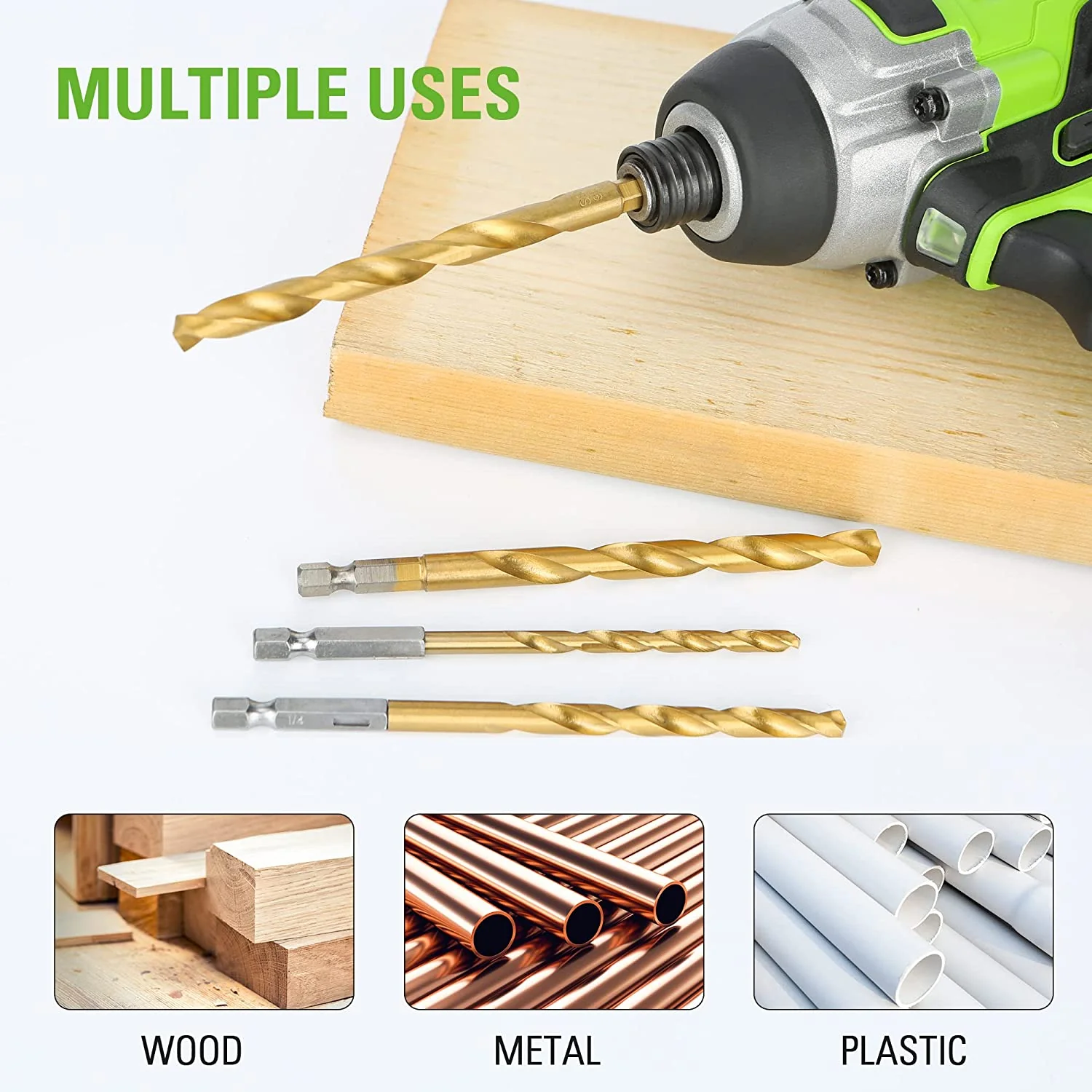 22 Piece Titanium Drilling Bit Set - Image 5
