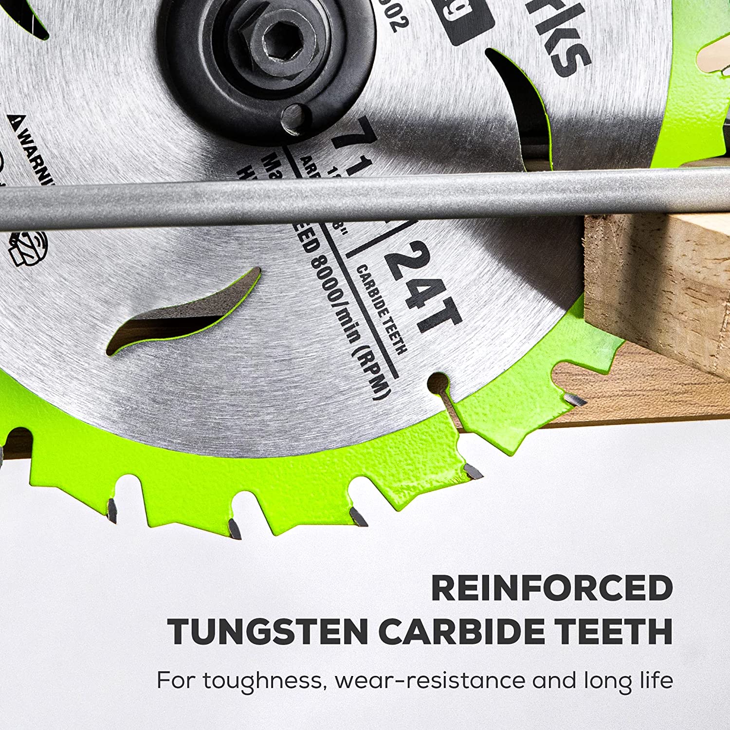 Greenworks 24V 7-1/4 " 24T Circular Saw Blades - Image 3