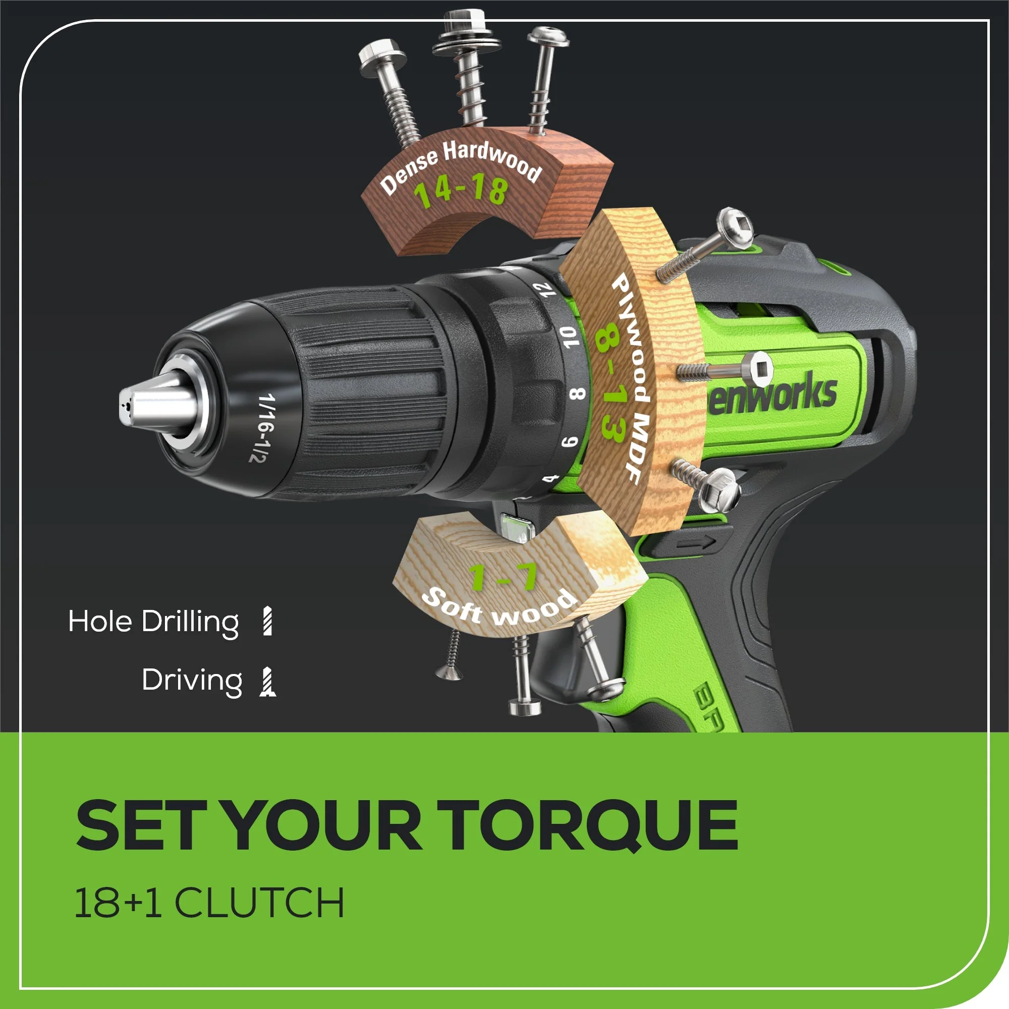 24V Cordless Battery Brushless 1/2" 310 in/lbs Drill / Driver: (1) 2.0 Ah Battery and Charger - Image 5