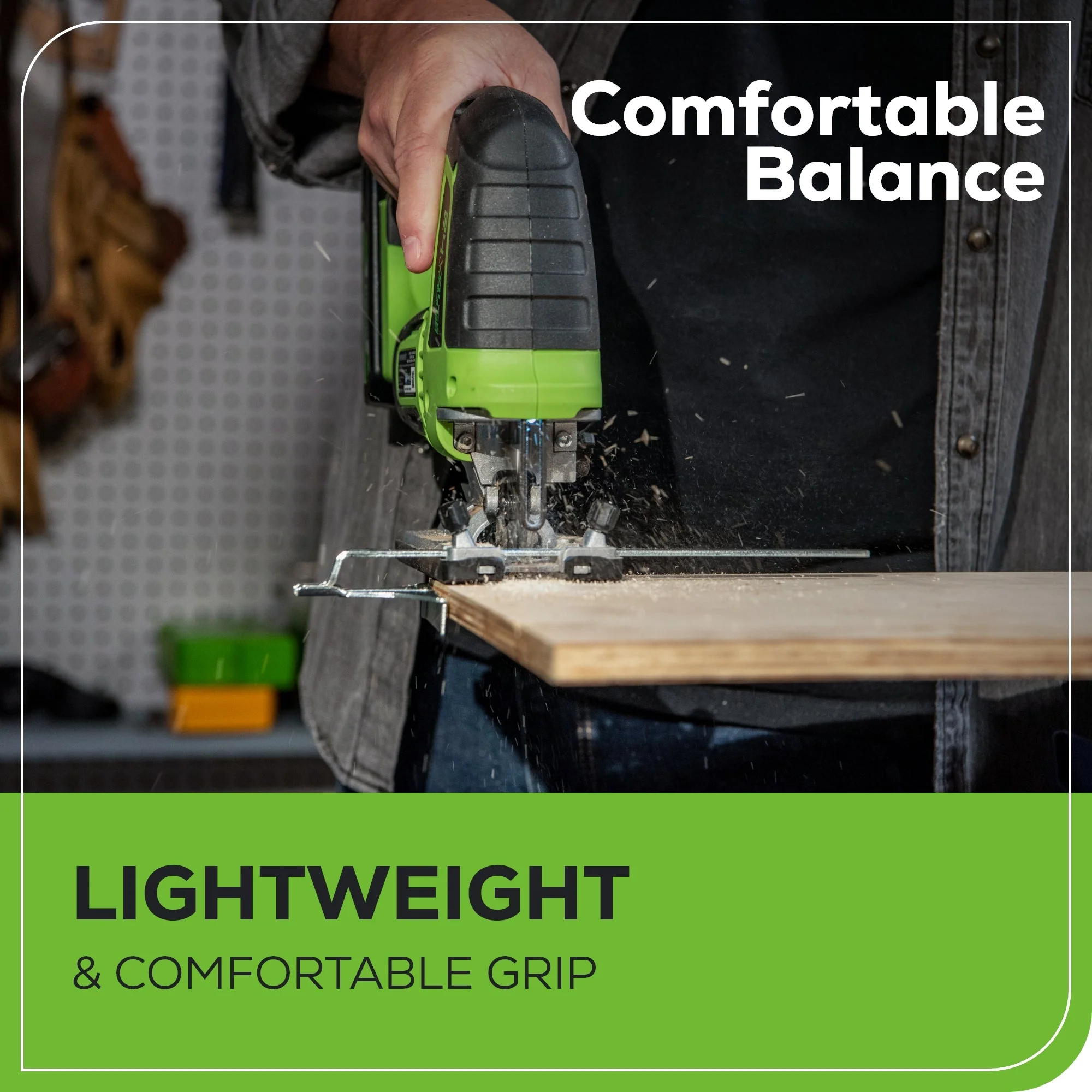24V Cordless Battery Brushless Jig Saw: 2.0 Ah Battery and Charger - Image 5