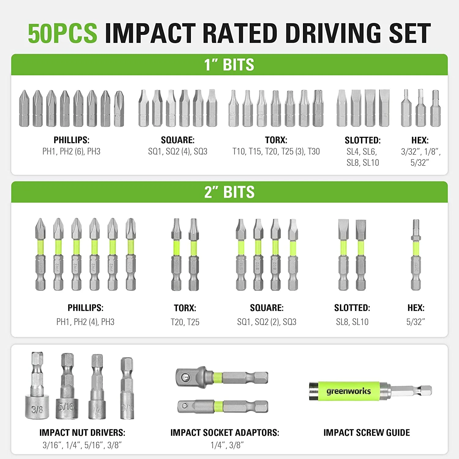 50 Piece Impact Rated Driving Set - Image 3