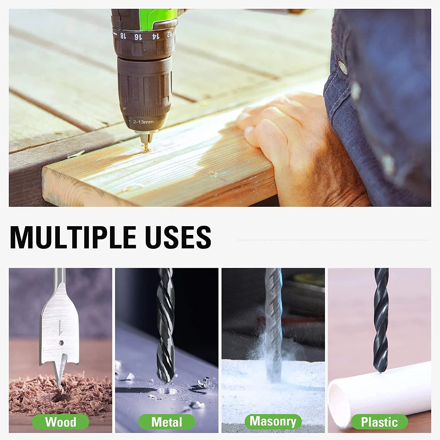 60 Piece Multi-Material Drill + Drive Set - Image 5