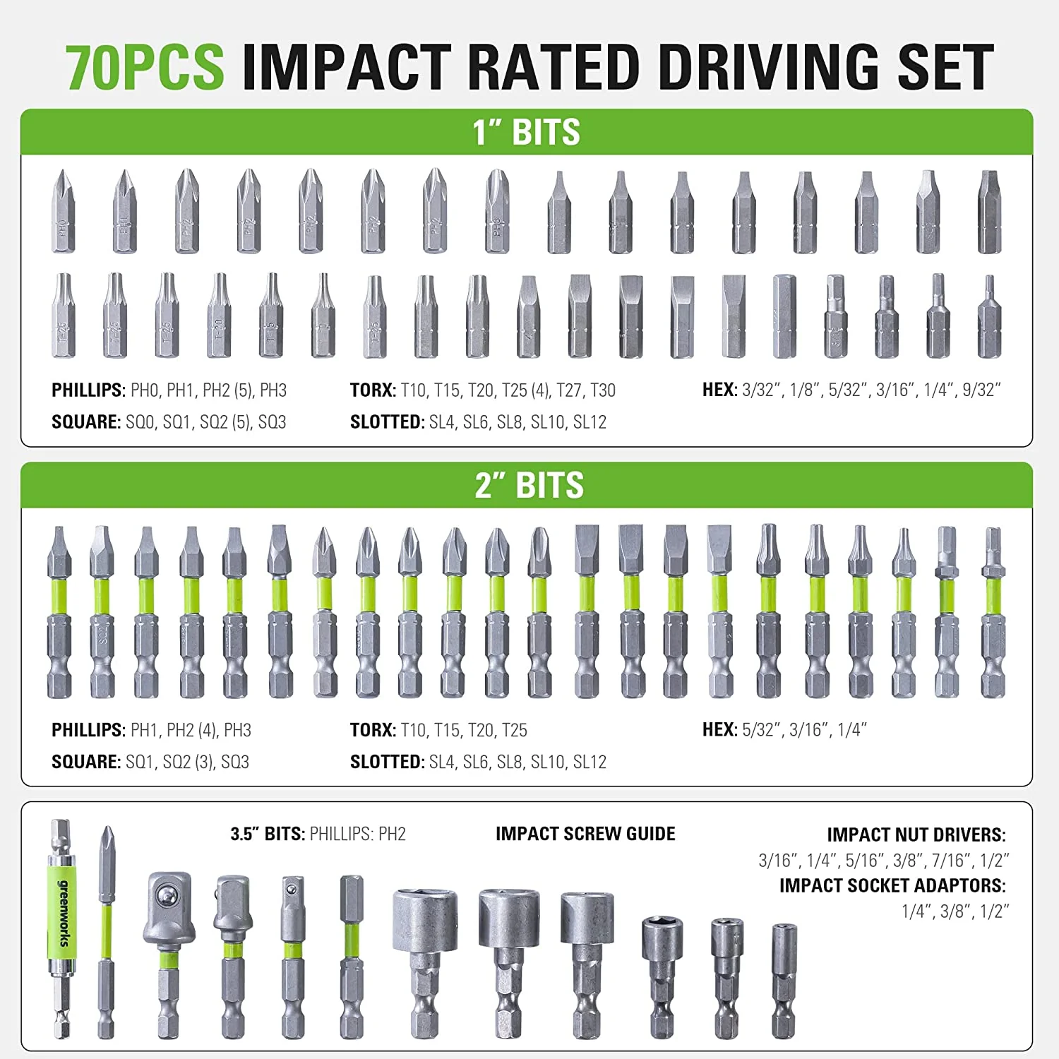 70 Piece Impact Rated Driving Set - Image 3
