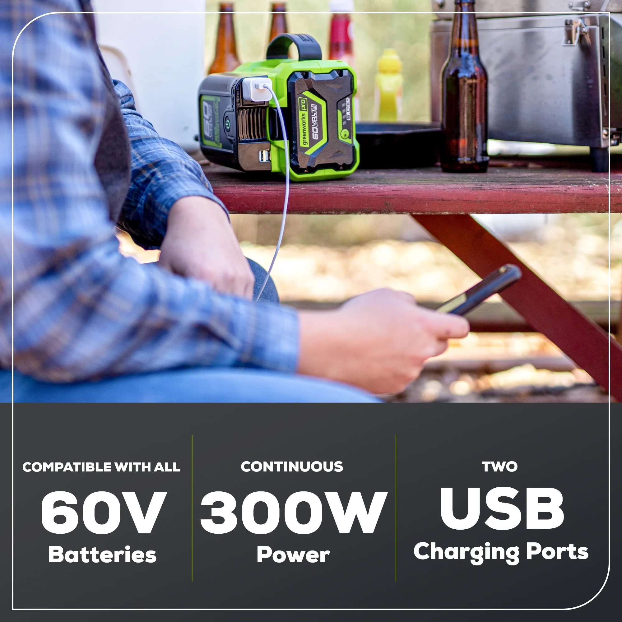 Pro 60V 300 Watt Power Inverter (Tool Only) - Image 3