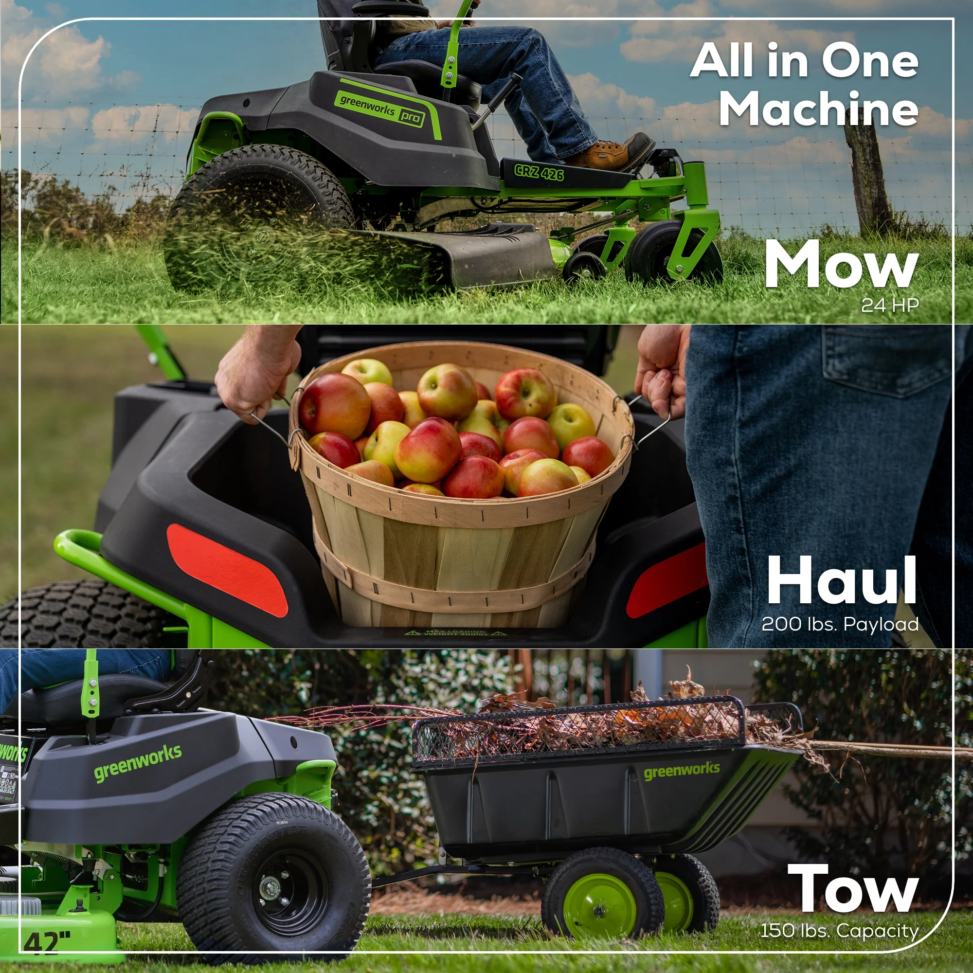 60V 42” Electric CrossoverZ Zero Turn Mower with (6) 8 Ah Batteries and (3) Dual Port Turbo Chargers - Image 17