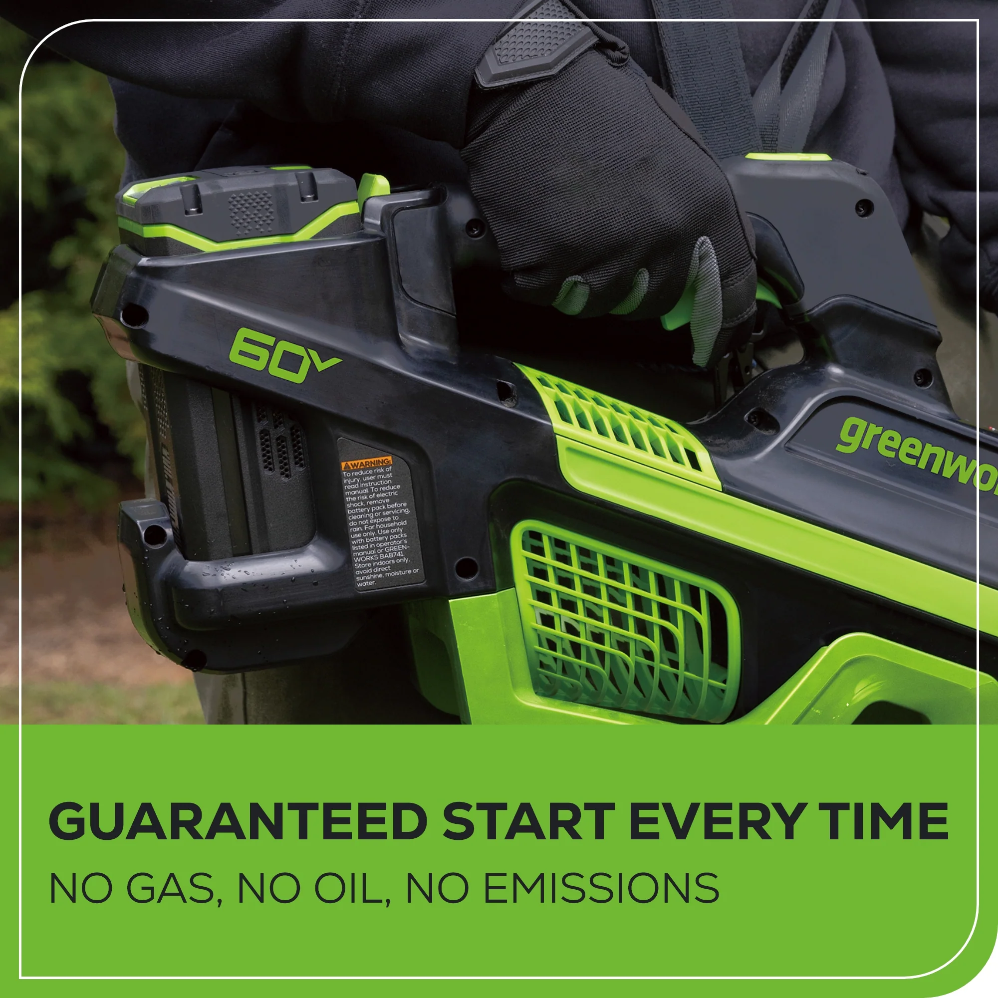 Pro 60V 780CFM Cordless Battery Leaf Blower, 4Ah Battery and Charger - Image 6