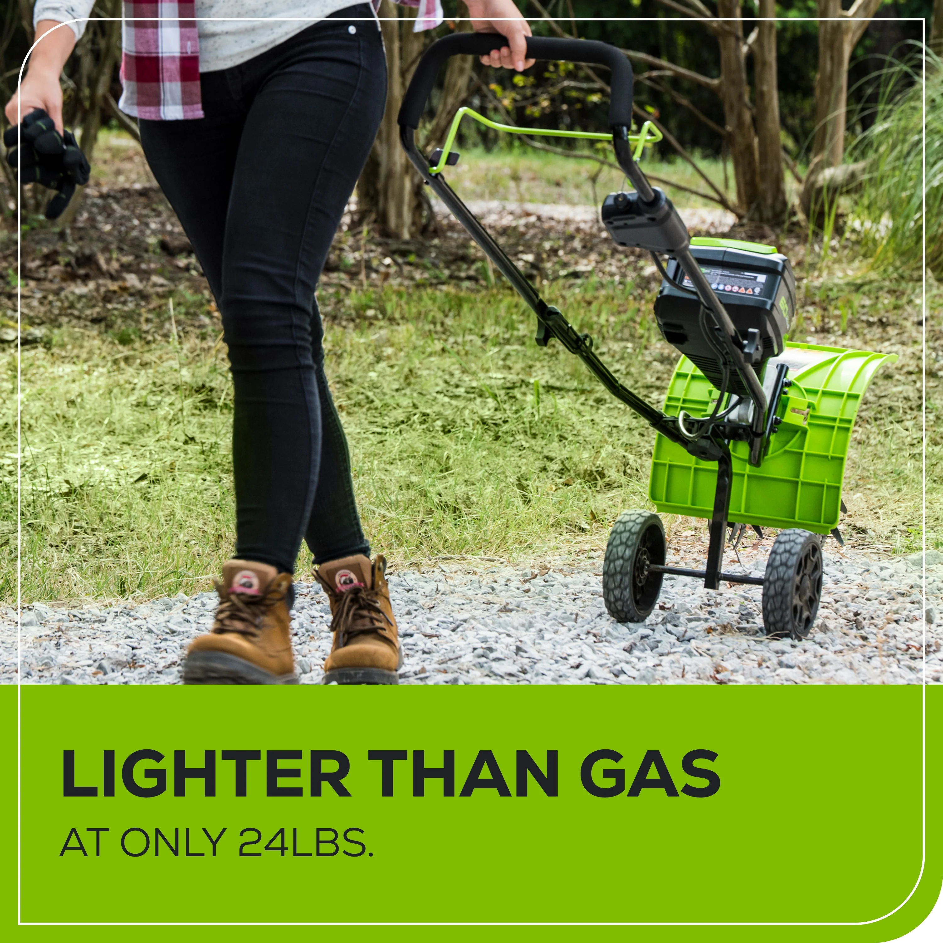 60V 8" Cordless Battery Cultivator / Tiller w/ 4.0Ah Battery & Charger - Image 8