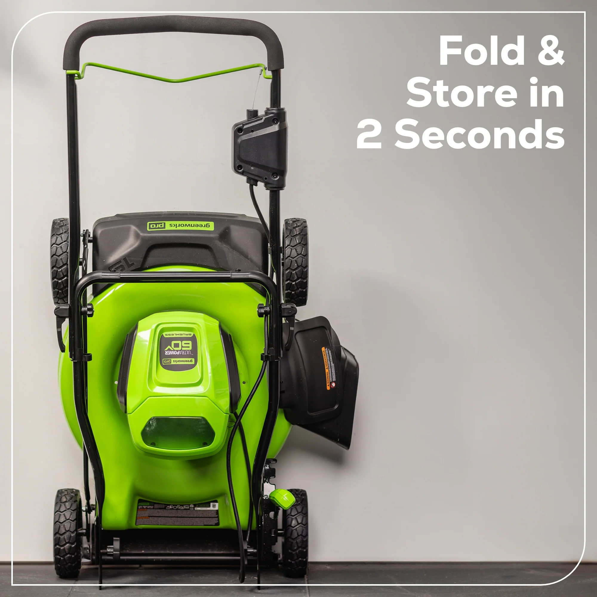 60V 19" Cordless Battery Push Lawn Mower w/ 5.0Ah Battery & Charger - Image 11