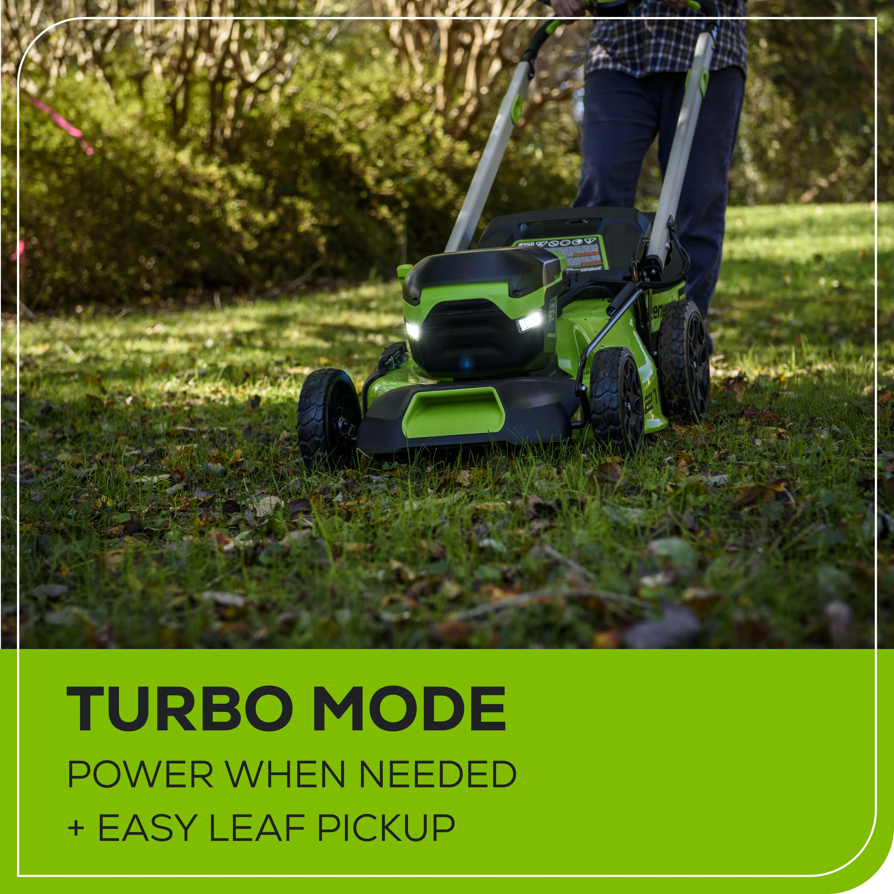 60V 21" Cordless Battery Push Lawn Mower w/ 5.0Ah Battery & Charger - Image 10