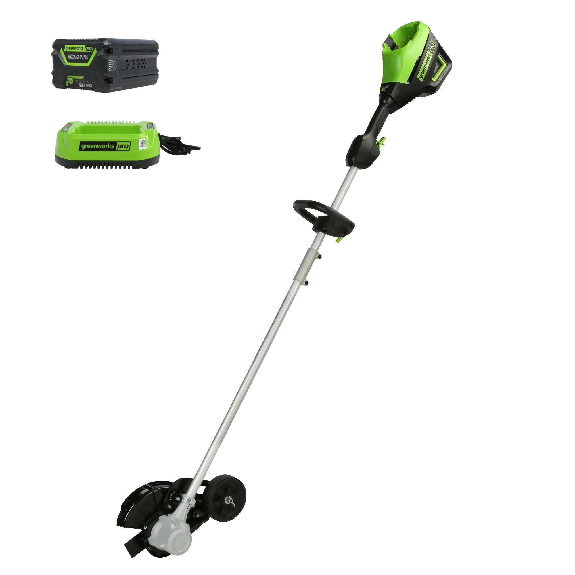 60V 8" Cordless Battery Edger: 2.0 Ah Battery and Charger