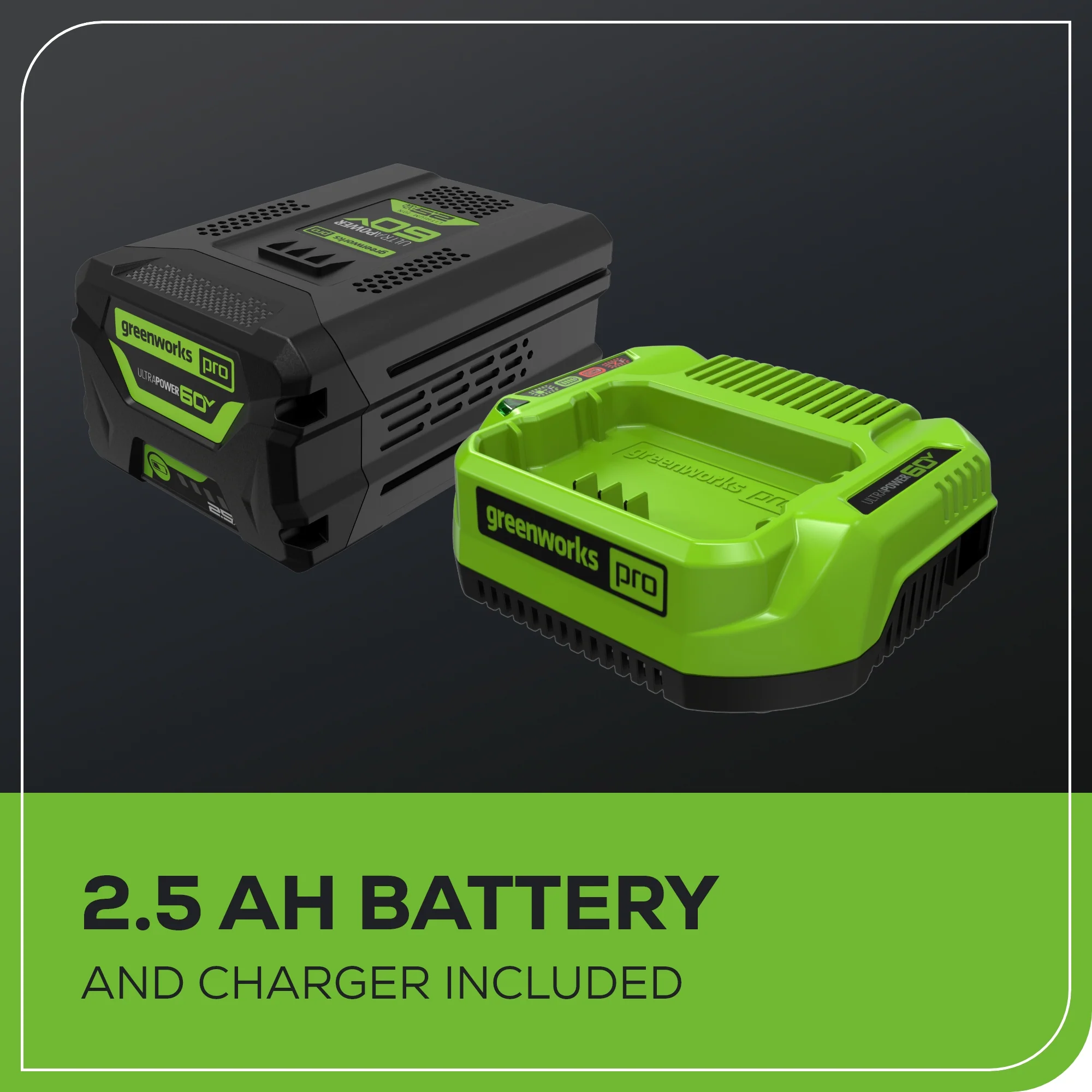 60V 16" Cordless Battery 2.0kW Chainsaw w/ 2.5Ah Battery & Charger - Image 8